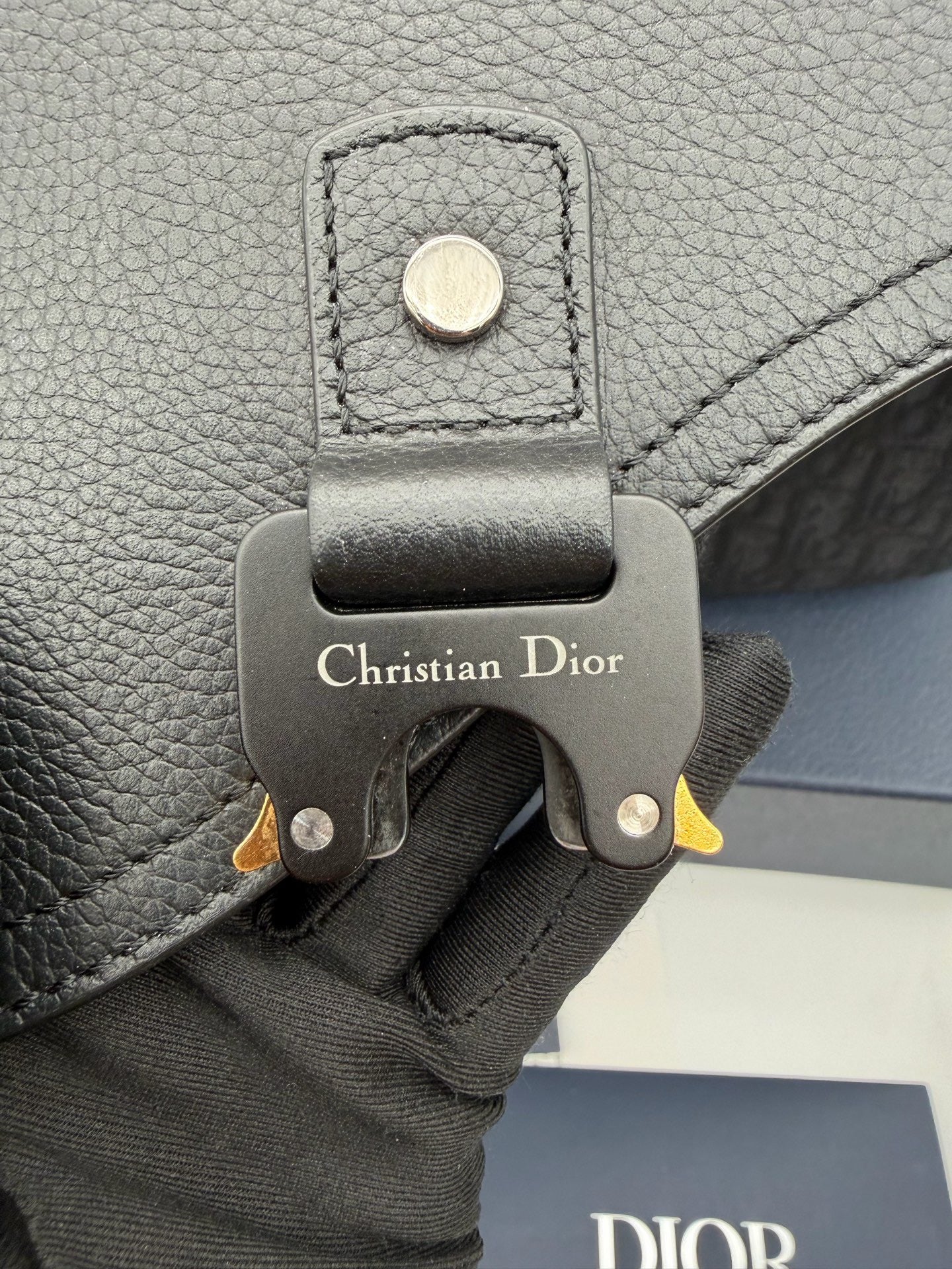 Dior - Saddle Messenger Bag - Fabric - Black - (small)