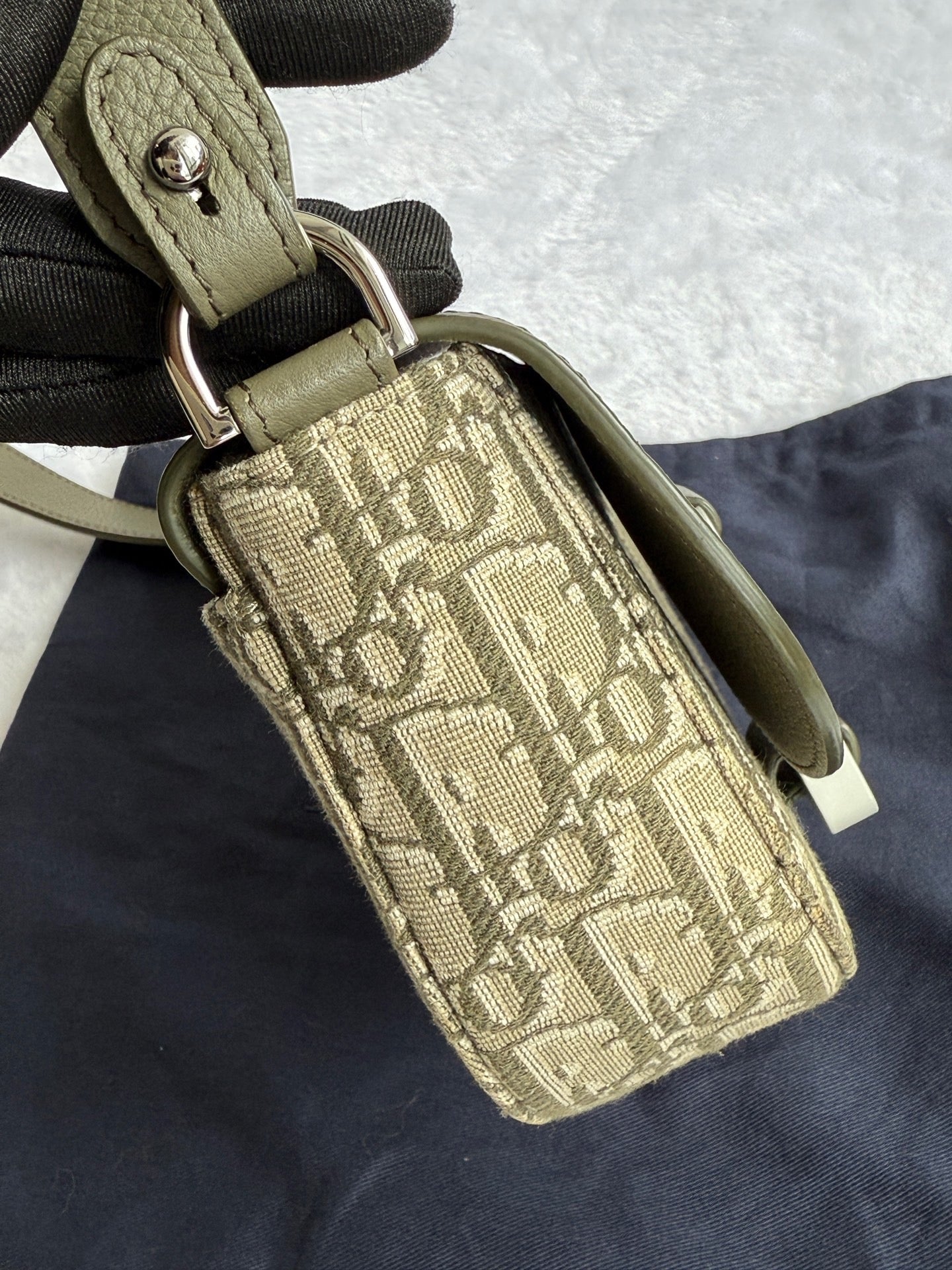 Dior - Saddle Messenger Bag - Fabric - Green - (mini)