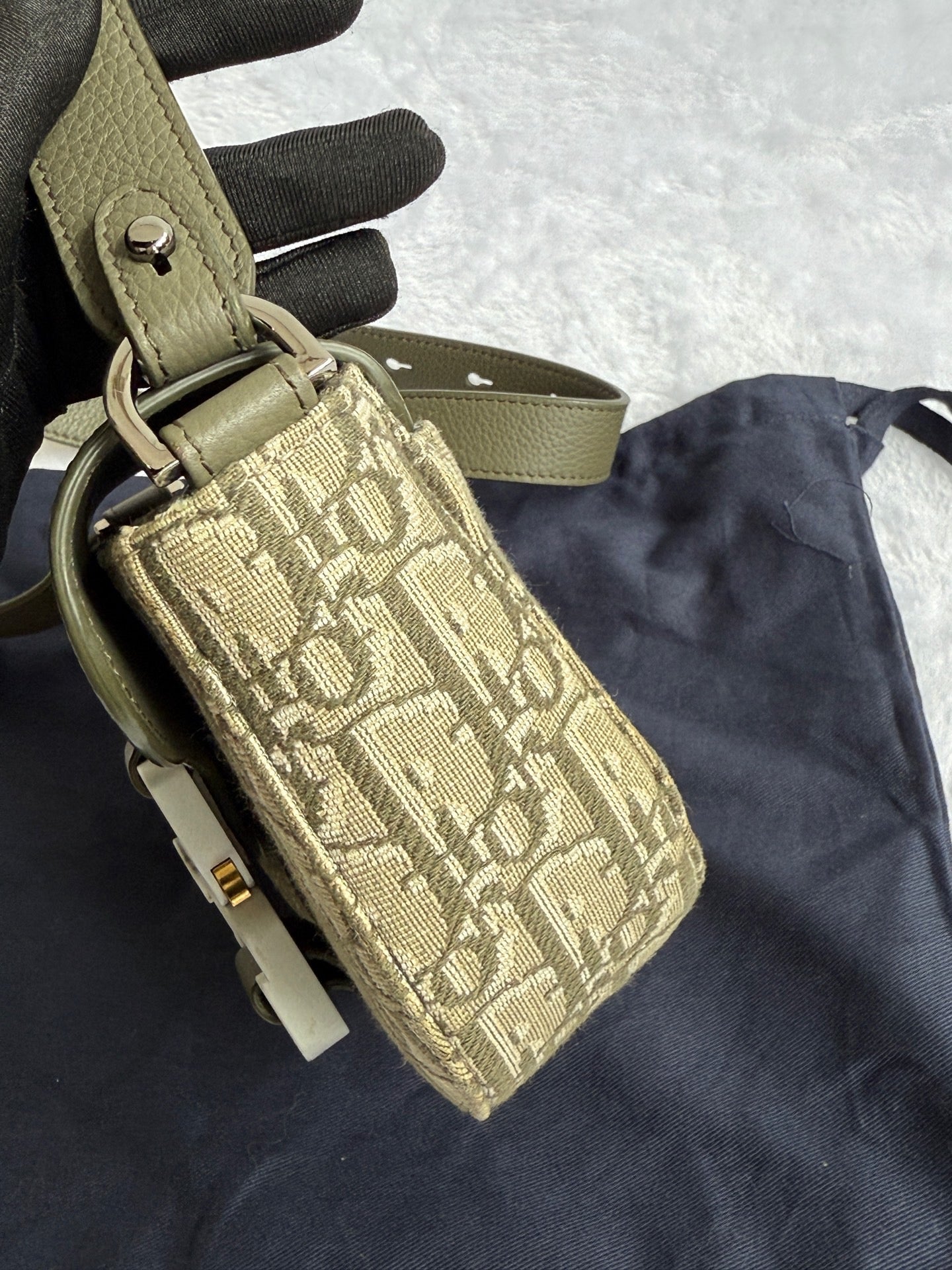 Dior - Saddle Messenger Bag - Fabric - Green - (mini)