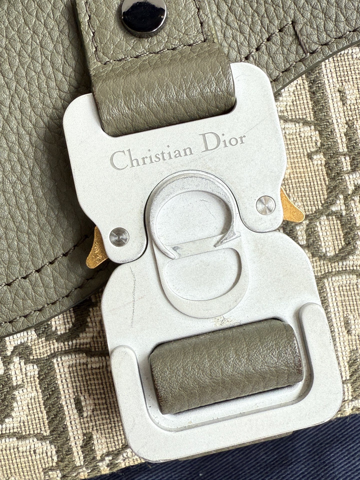 Dior - Saddle Messenger Bag - Fabric - Green - (mini)