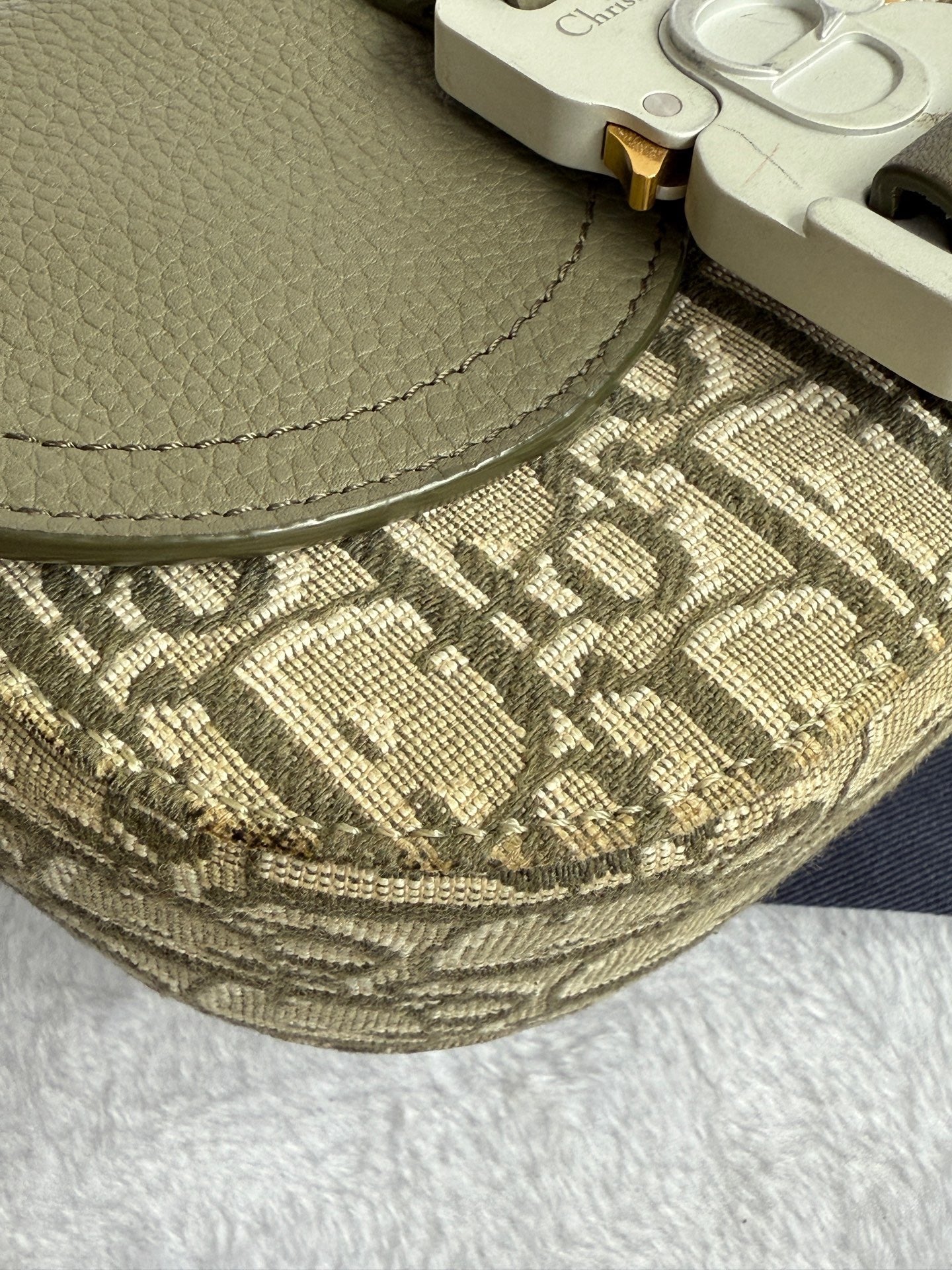 Dior - Saddle Messenger Bag - Fabric - Green - (mini)