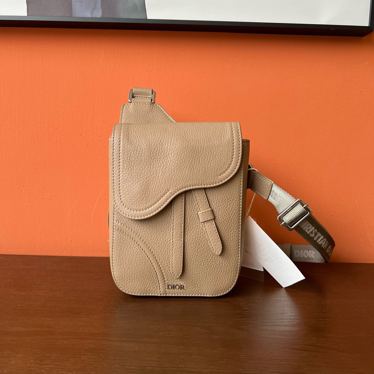 Dior - Saddle Messenger Bag - Leather - Beige - (small)