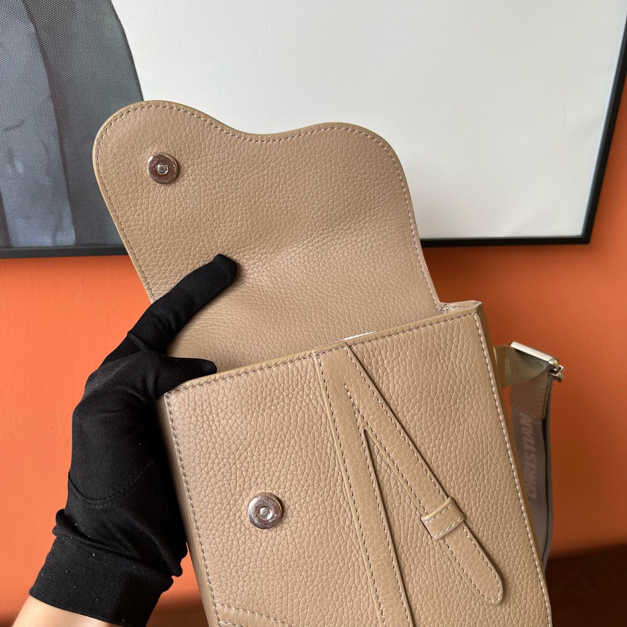Dior - Saddle Messenger Bag - Leather - Beige - (small)