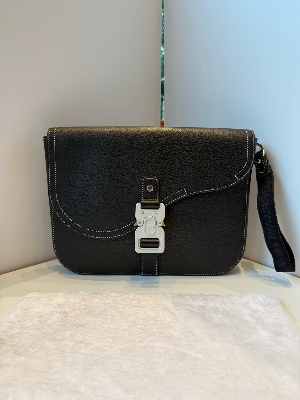 Dior - Saddle Messenger Bag - Leather - Black
