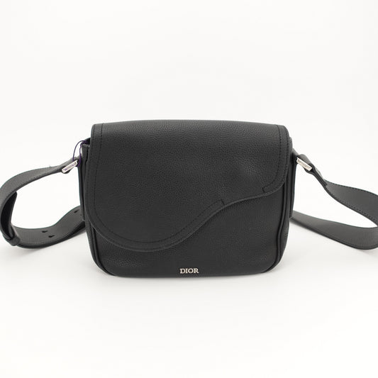 Dior - Saddle Messenger Bag - Leather - Black - (small)