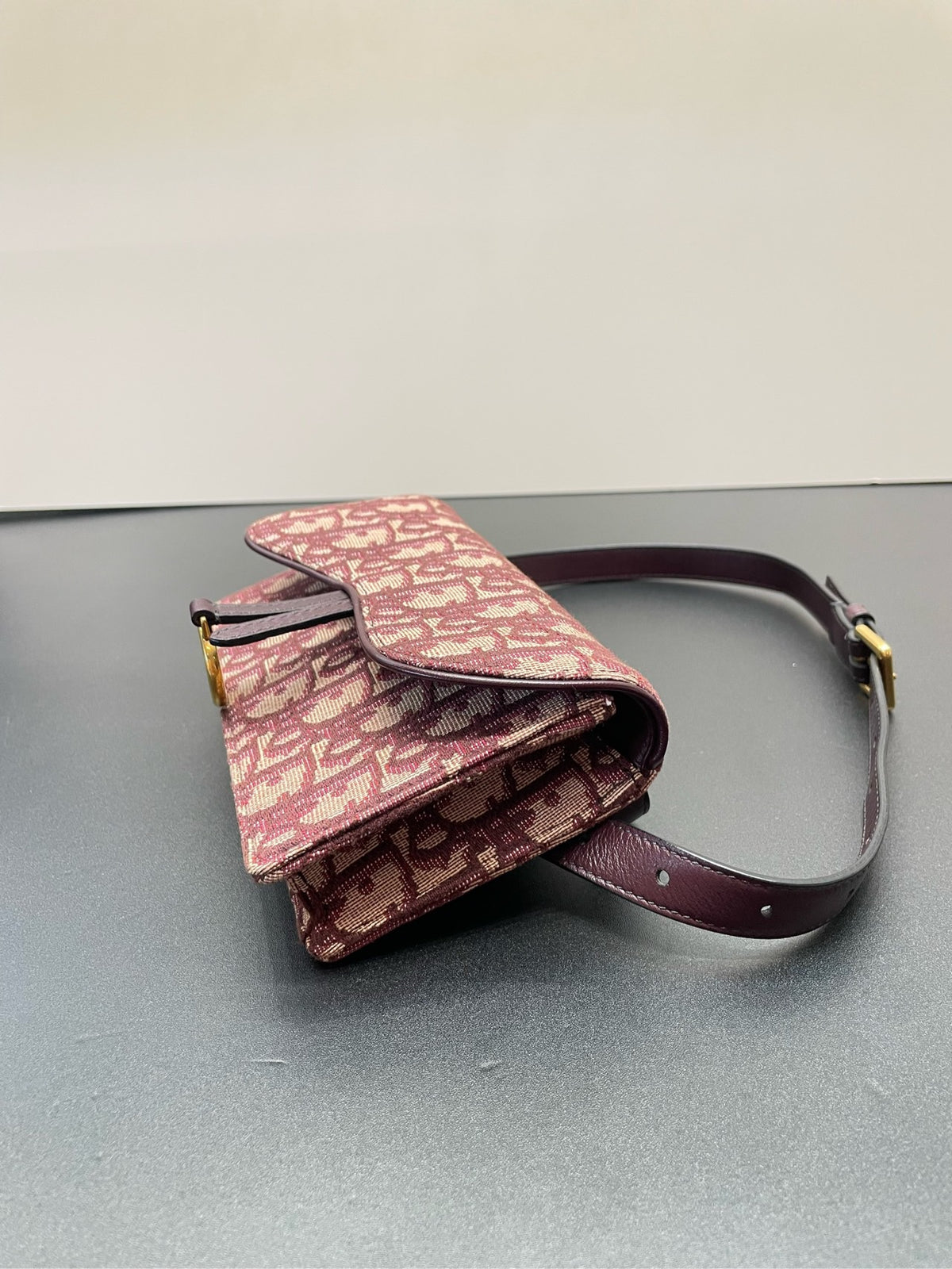 Dior - Saddle Mini - Cloth - Burgundy - (mini)