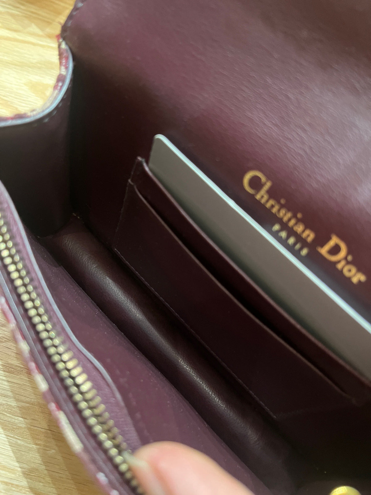 Dior - Saddle Mini - Cloth - Burgundy - (mini)