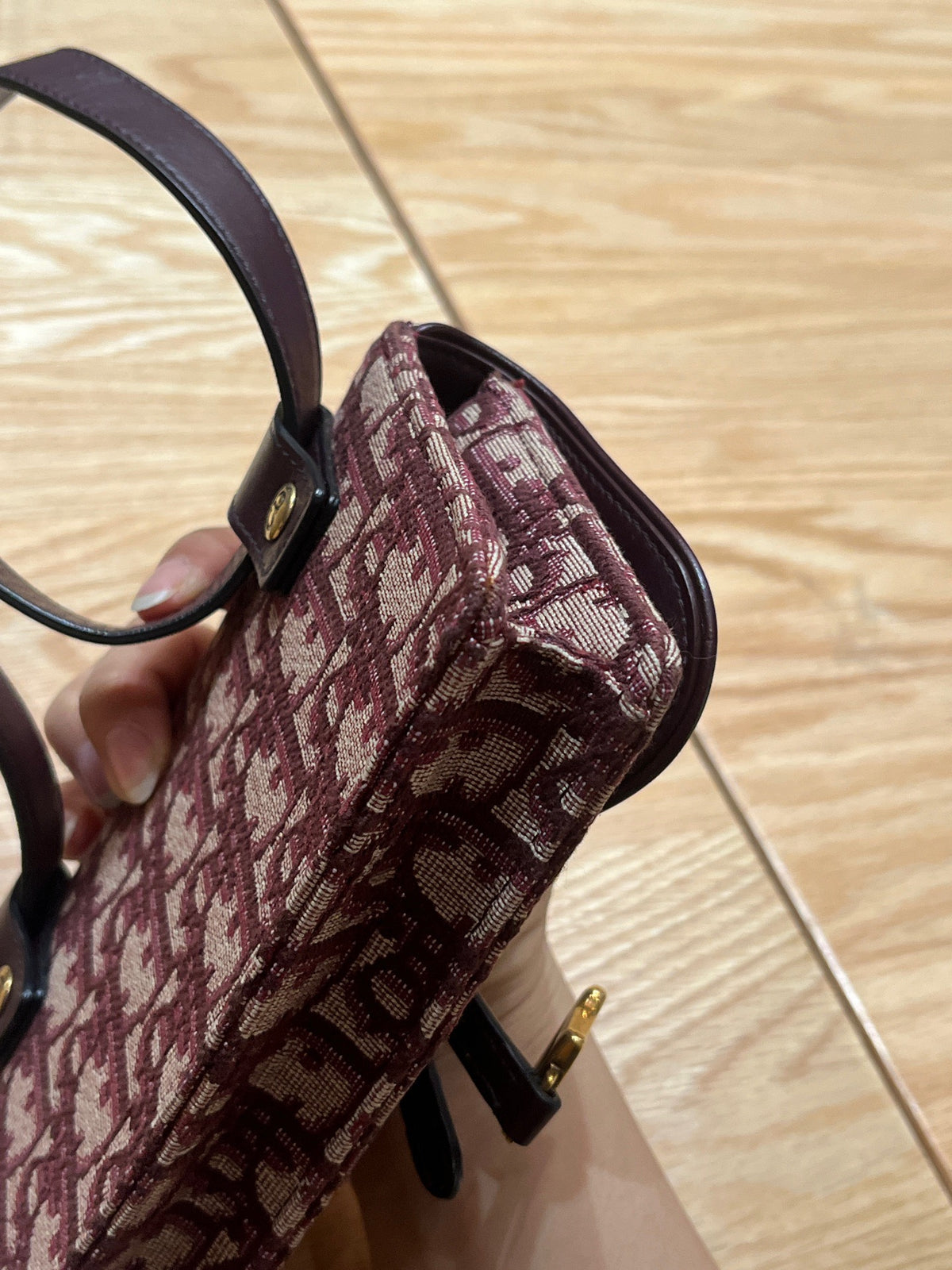 Dior - Saddle Mini - Cloth - Burgundy - (mini)