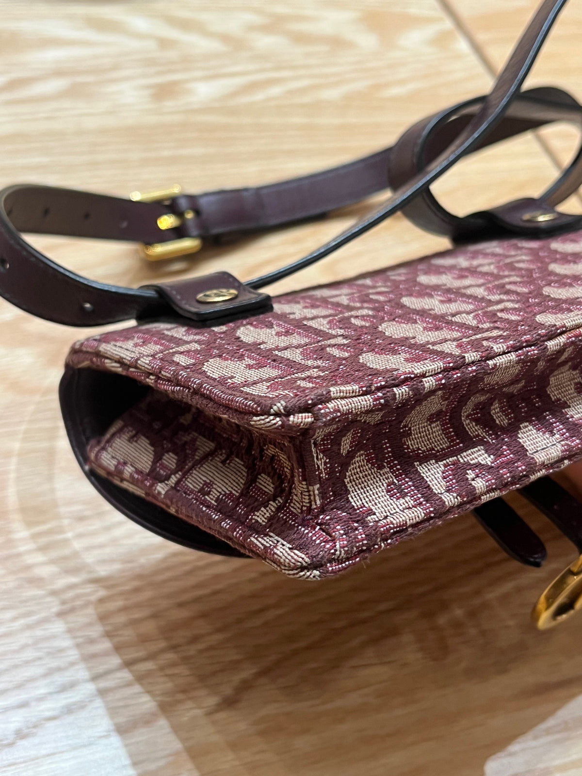 Dior - Saddle Mini - Cloth - Burgundy - (mini)