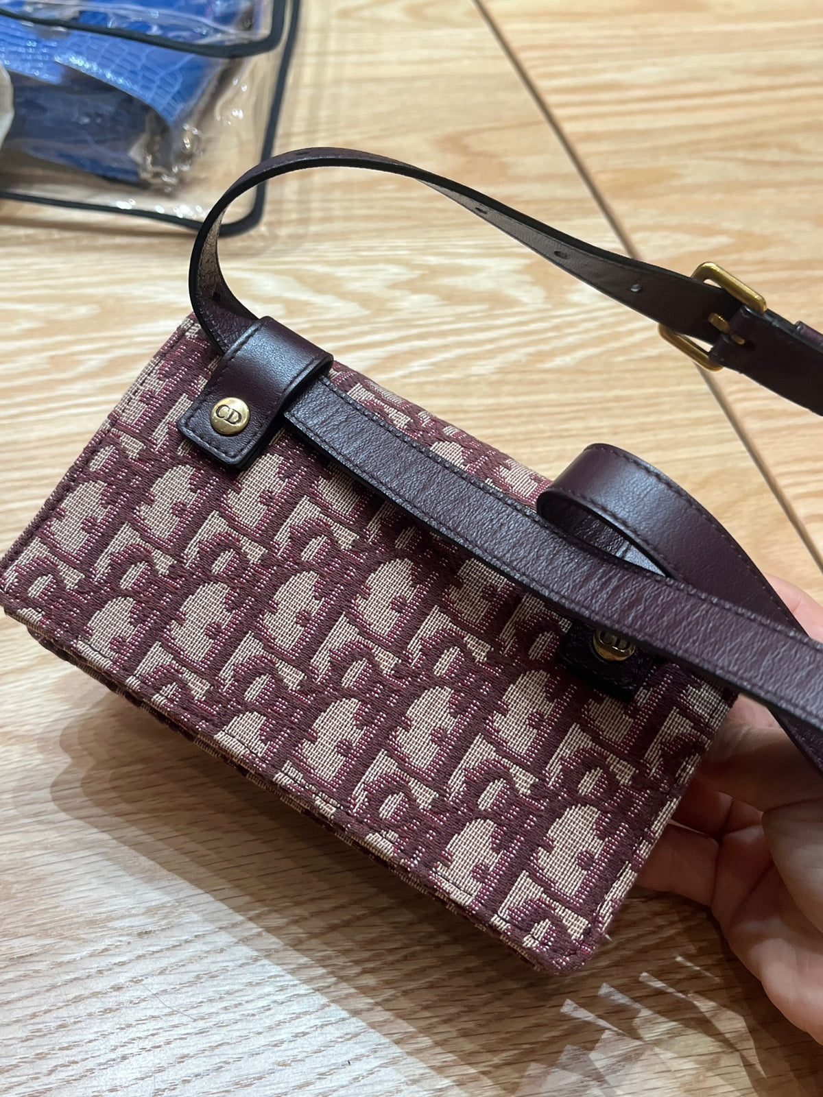 Dior - Saddle Mini - Cloth - Burgundy - (mini)