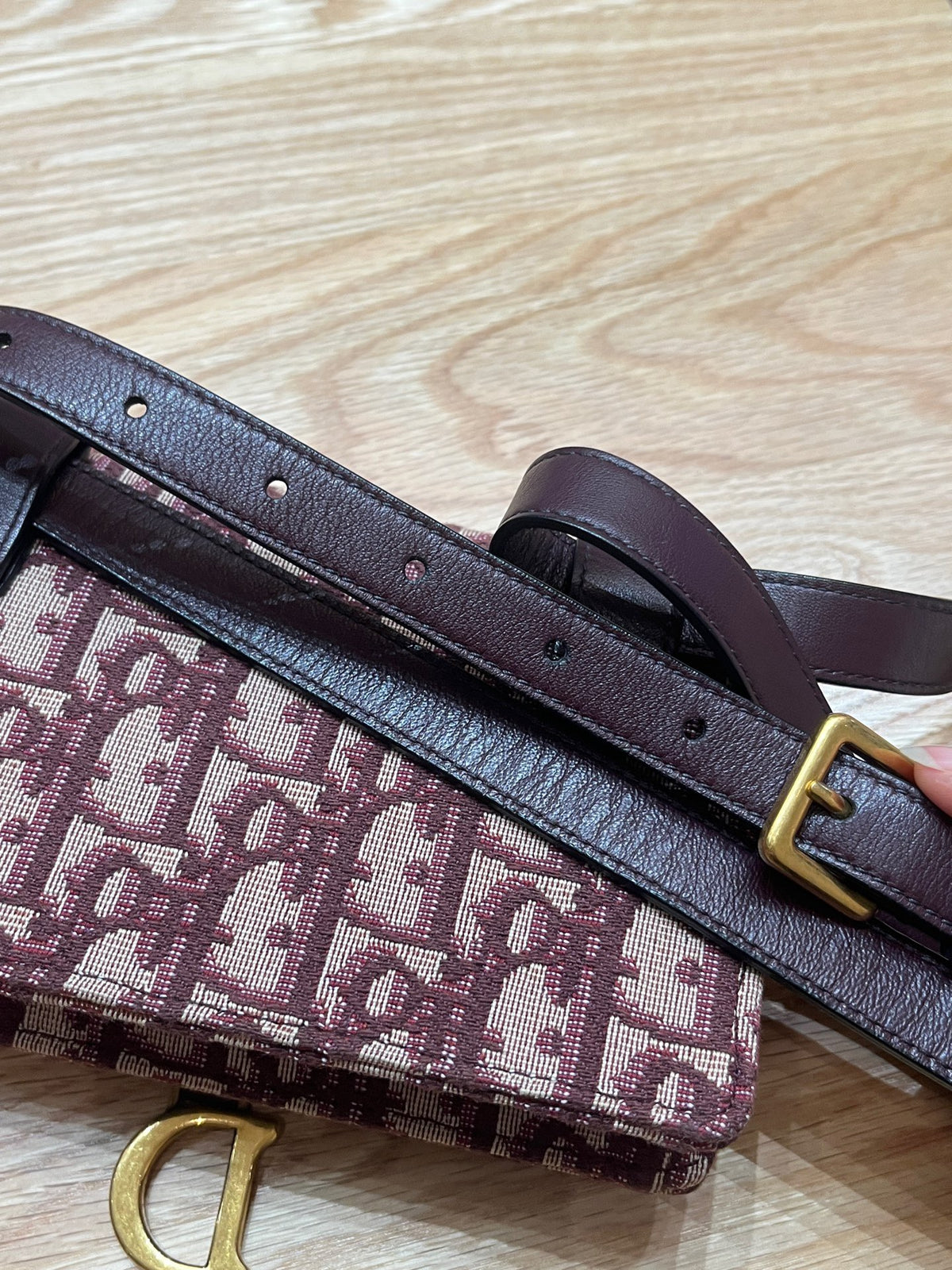 Dior - Saddle Mini - Cloth - Burgundy - (mini)