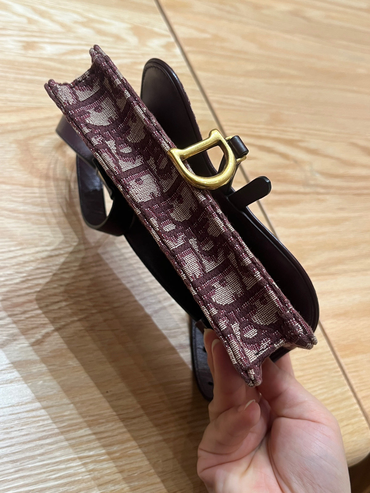 Dior - Saddle Mini - Cloth - Burgundy - (mini)