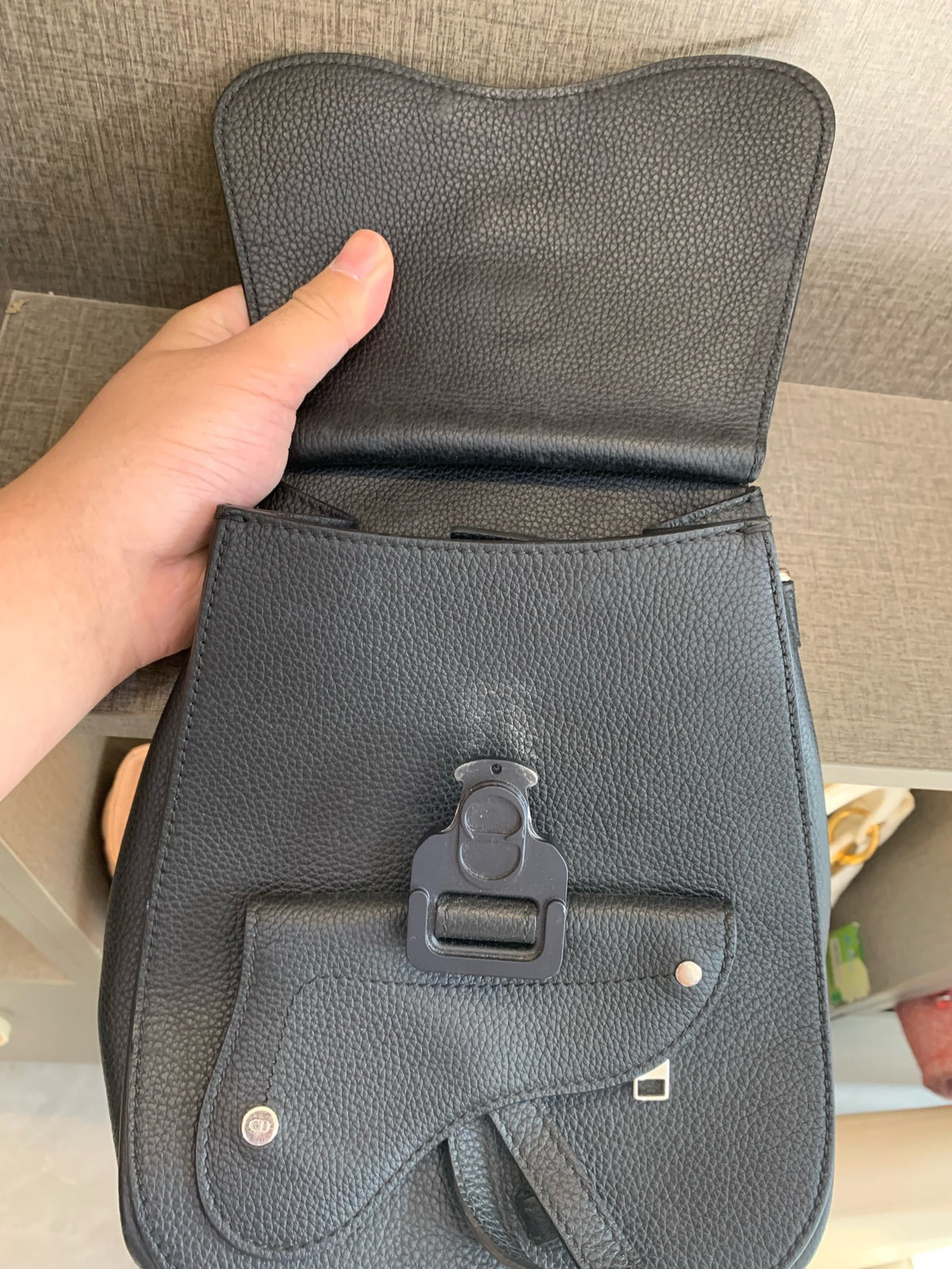 Dior - Saddle Mini - Leather - Black - (mini)