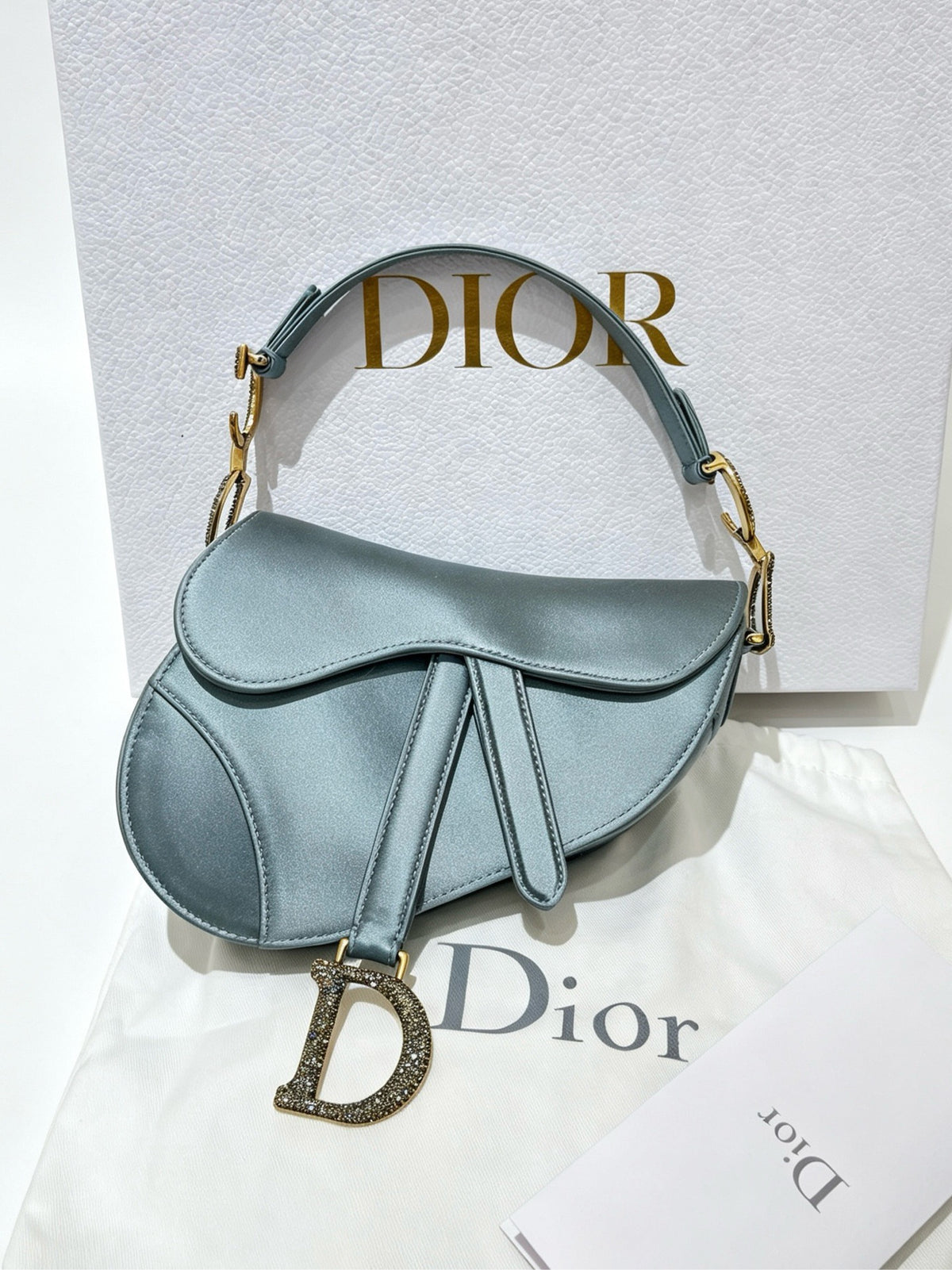Dior - Saddle Mini - Leather - Blue - (mini)