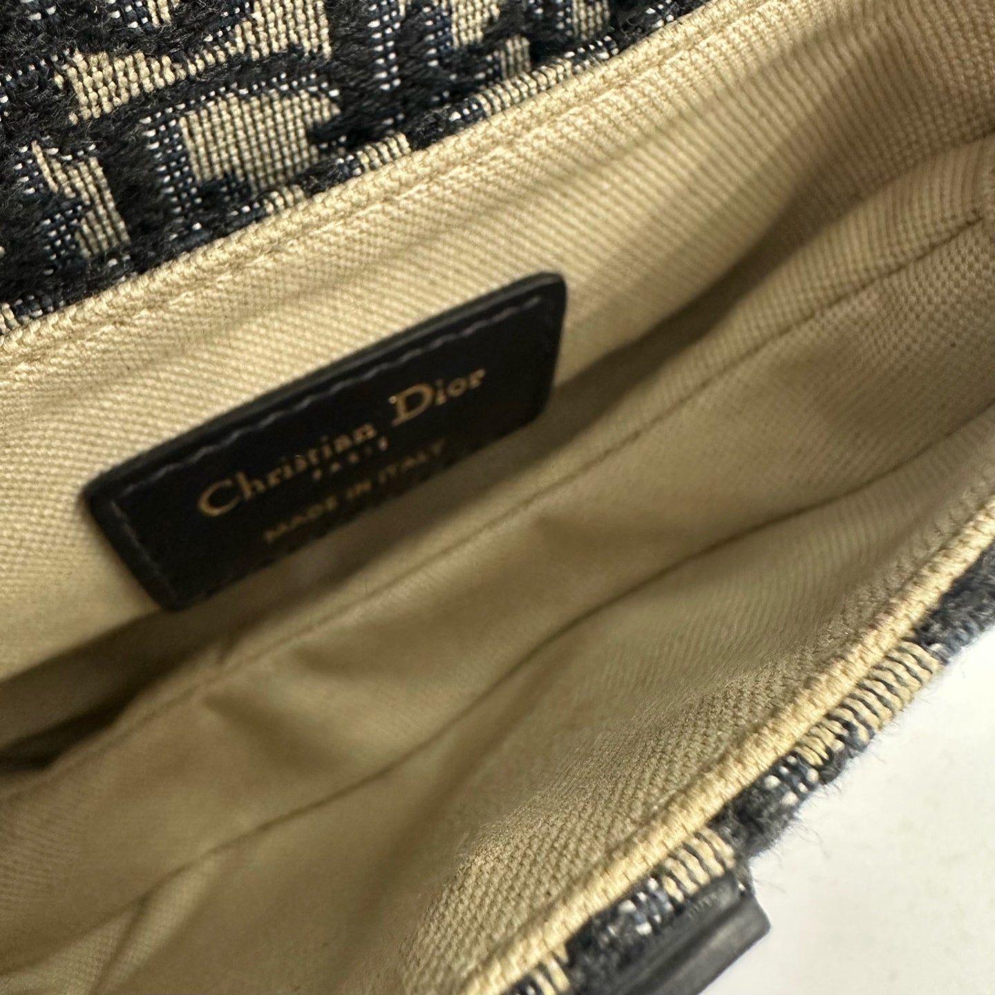 Dior - Saddle Oblique - Cloth - Blue