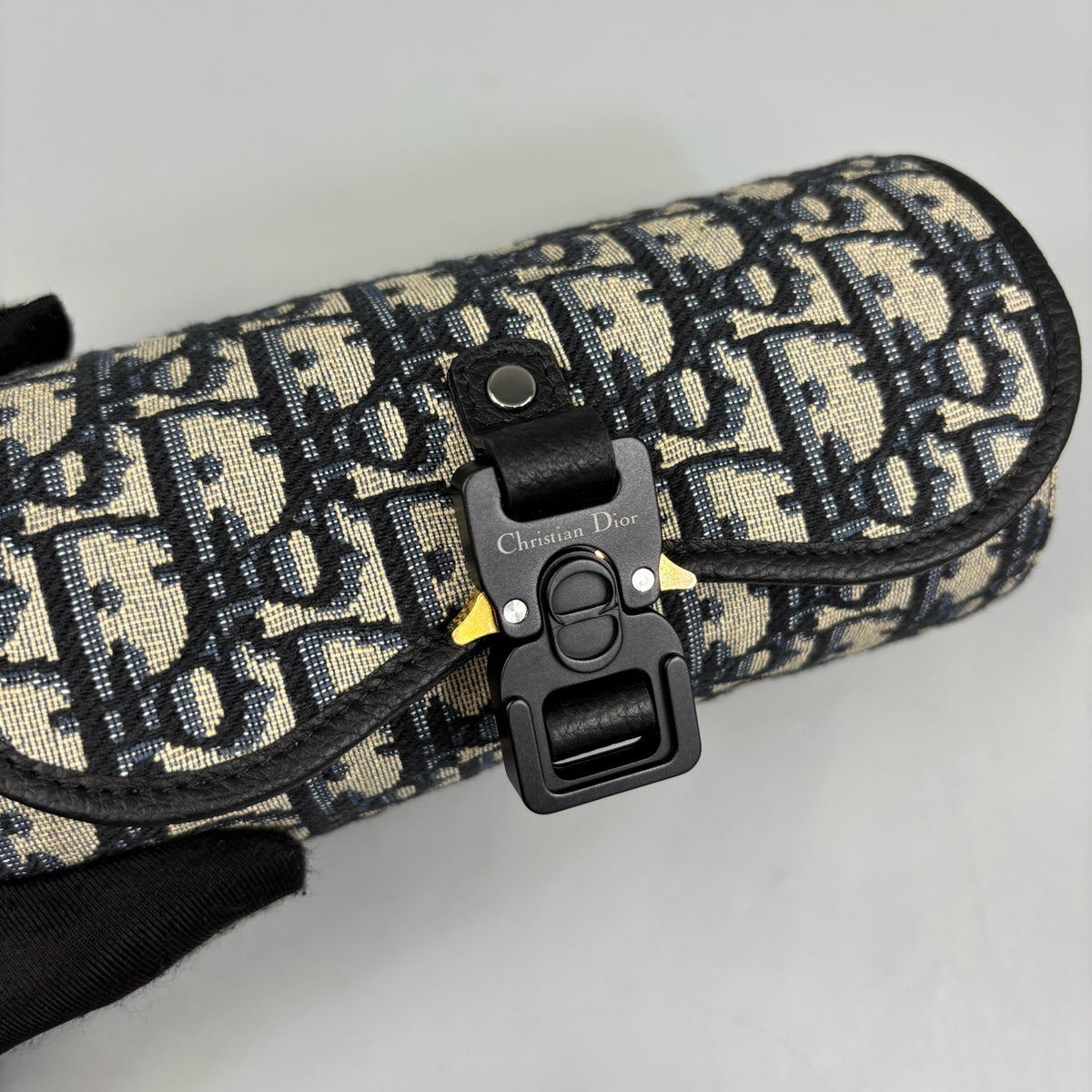 Dior - Saddle Oblique Embroidered Three-Compartment Watch Case - Cloth - Multicolour