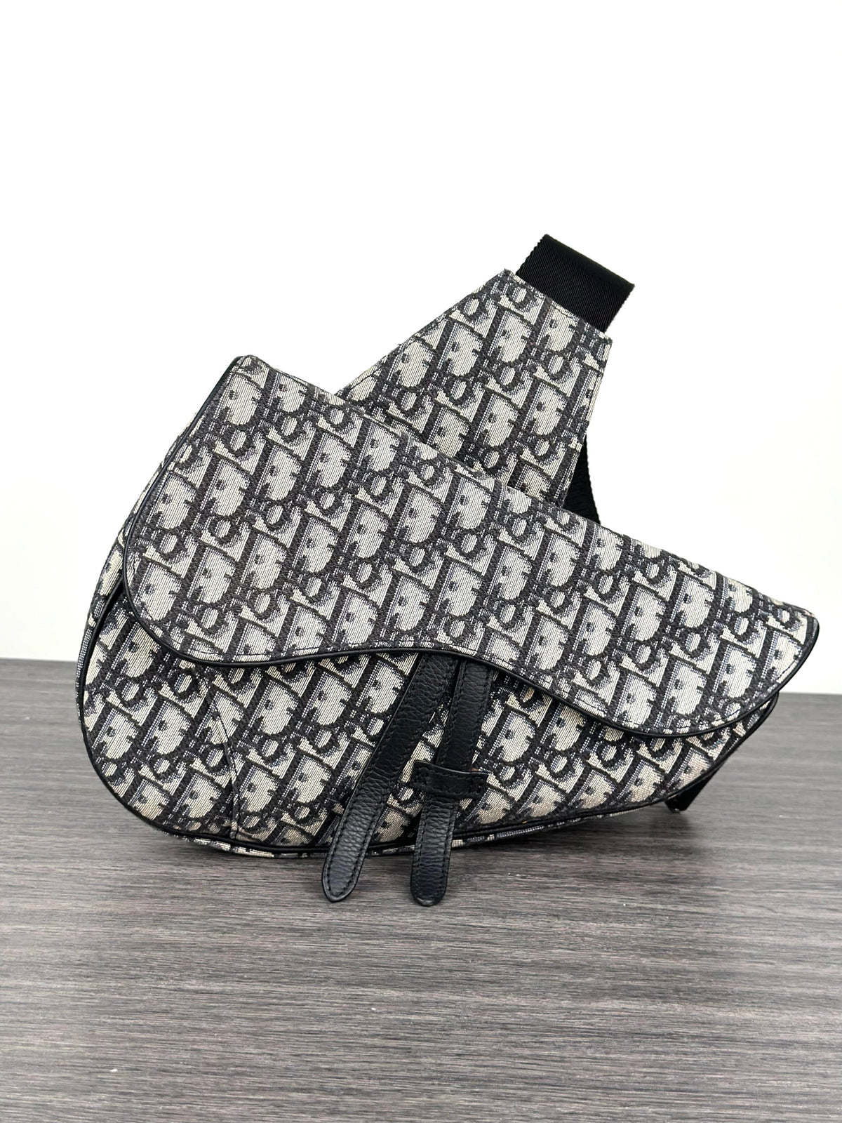 Dior - Saddle Oblique Medium - Cloth - Blue - (medium)