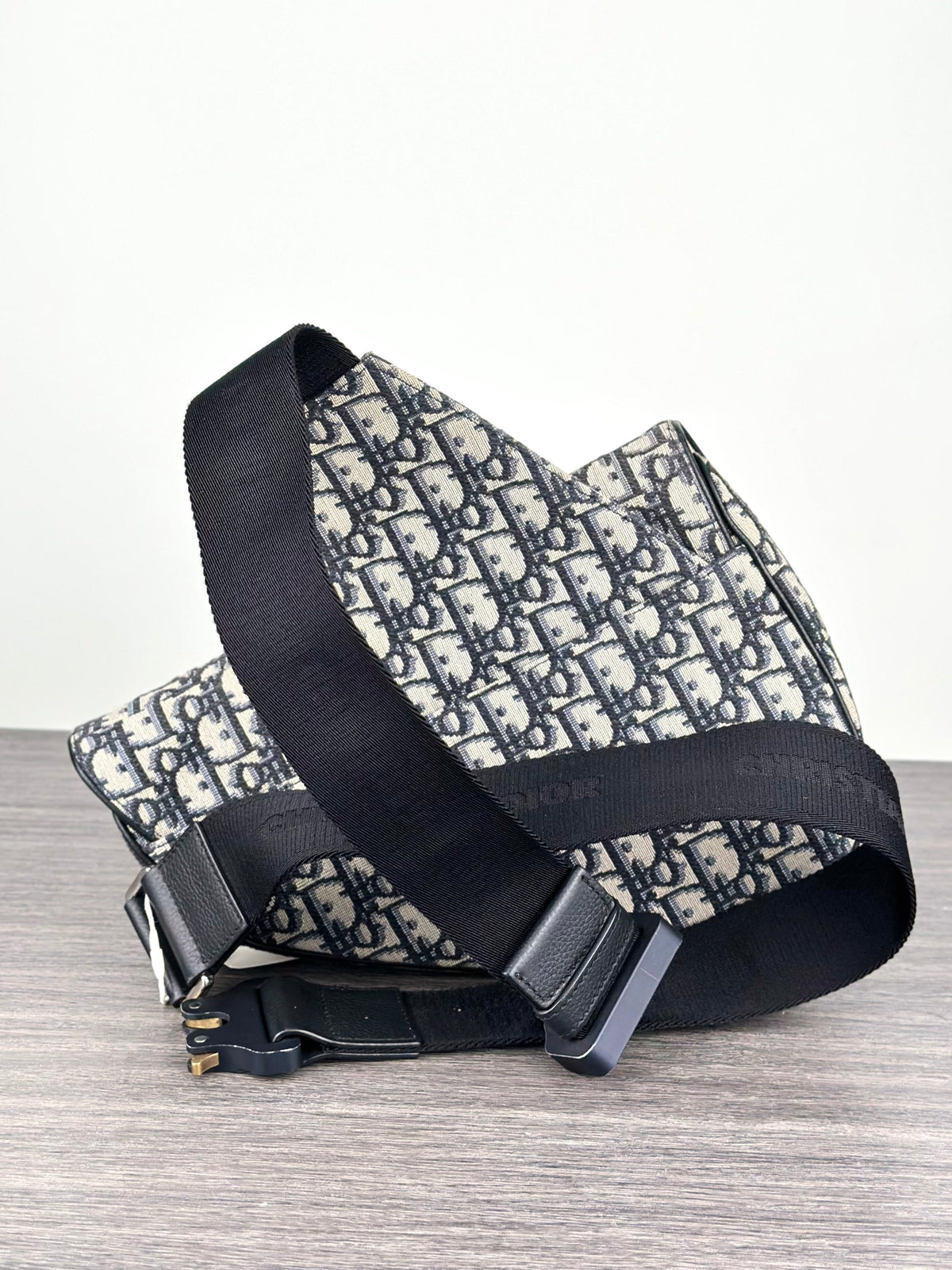Dior - Saddle Oblique Medium - Cloth - Blue - (medium)