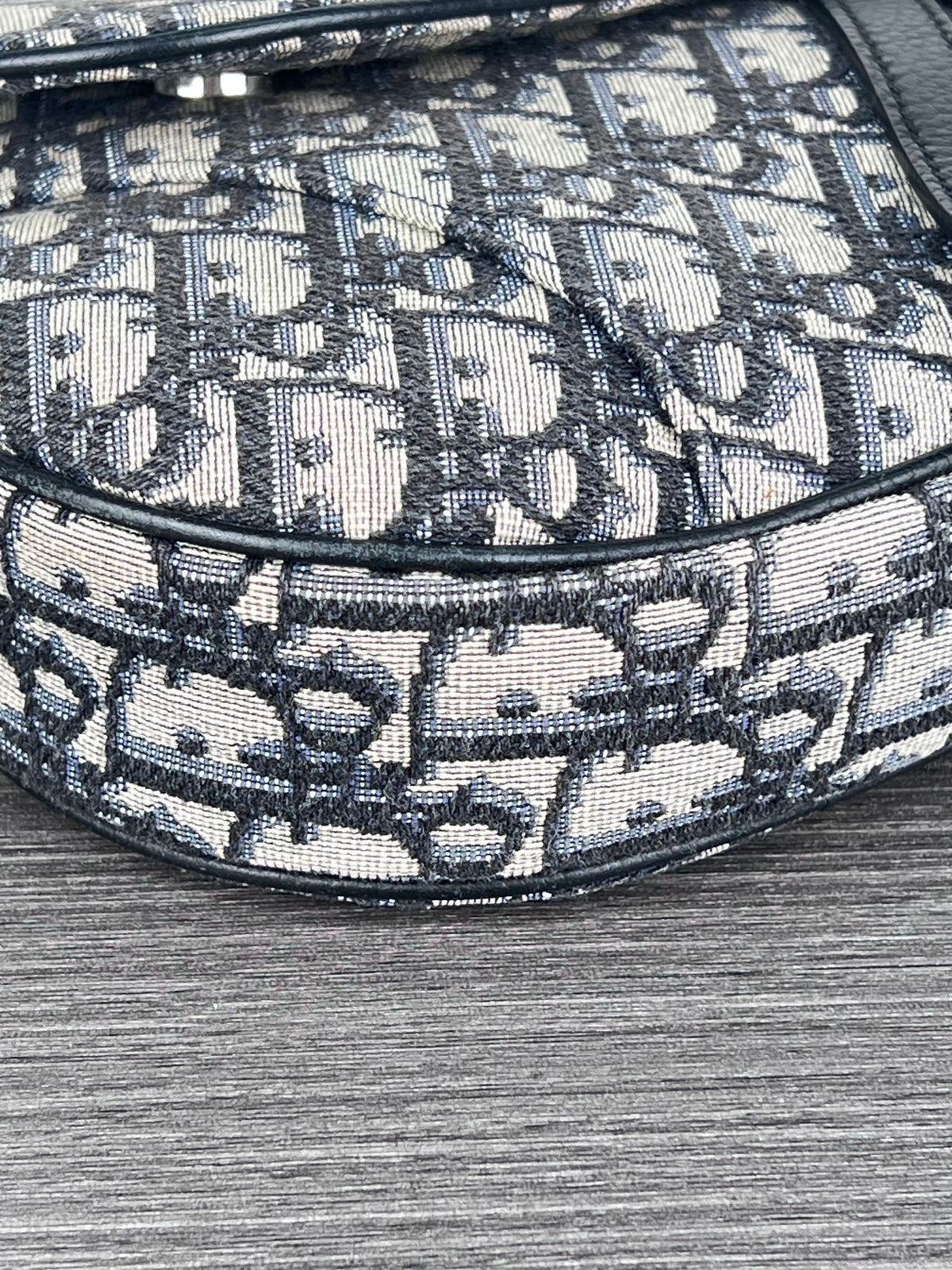 Dior - Saddle Oblique Medium - Cloth - Blue - (medium)