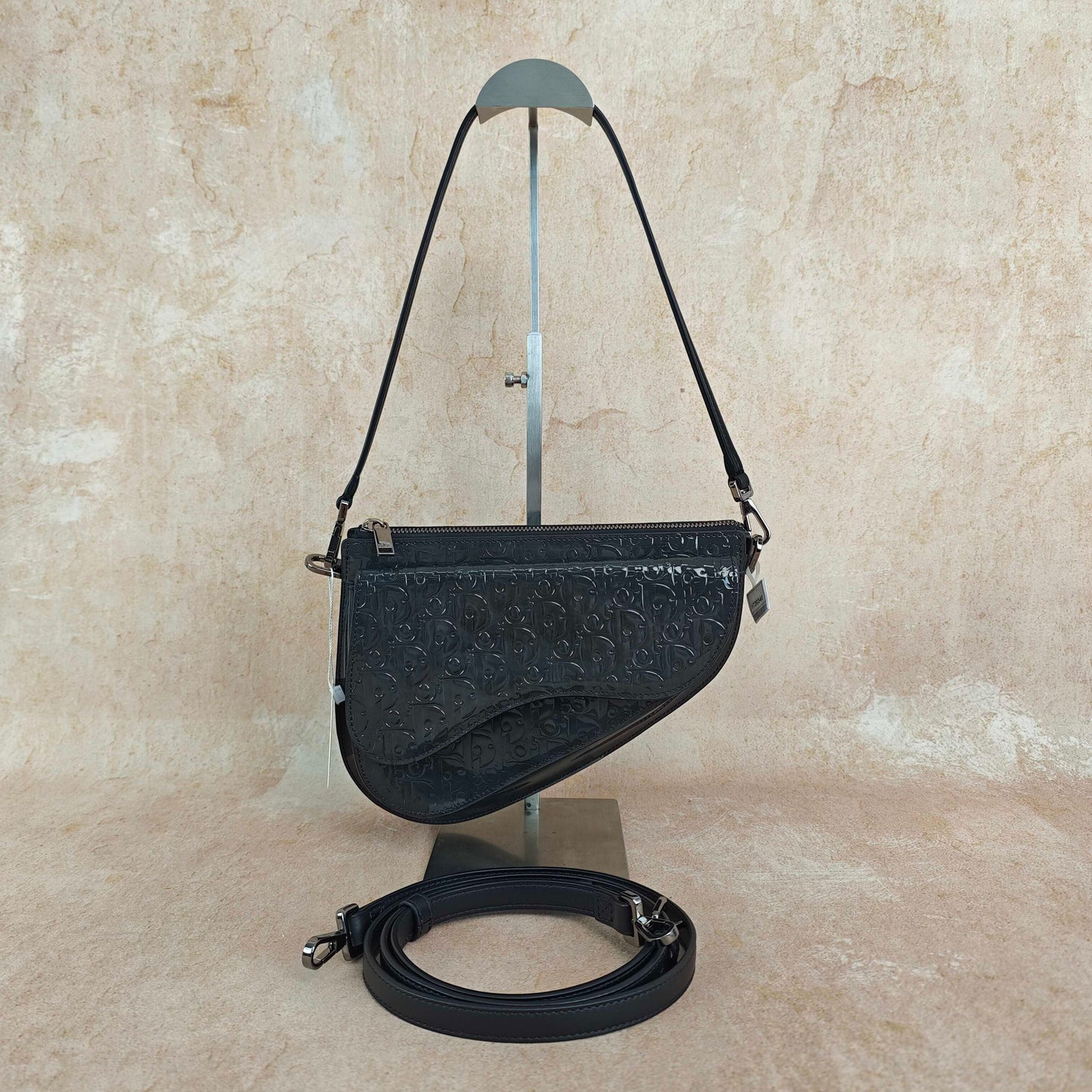 Dior - Saddle - Patent leather - Black - (small)