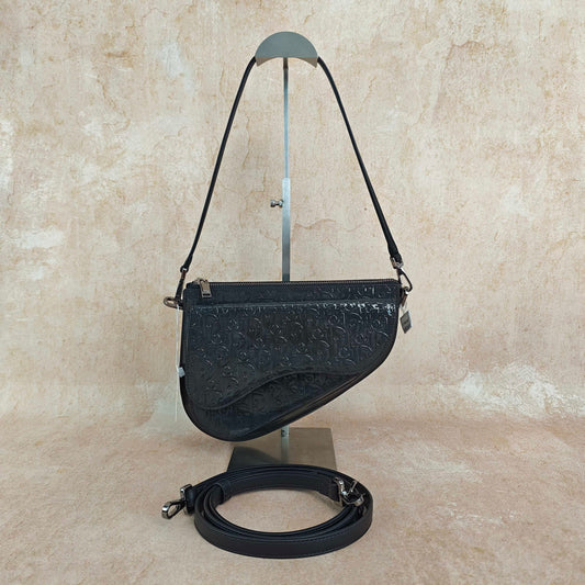 Dior - Saddle - Patent leather - Black - (small)
