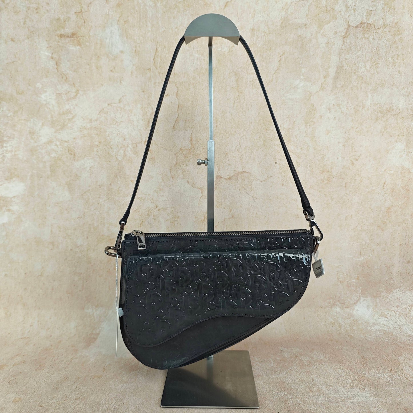 Dior - Saddle - Patent leather - Black - (small)