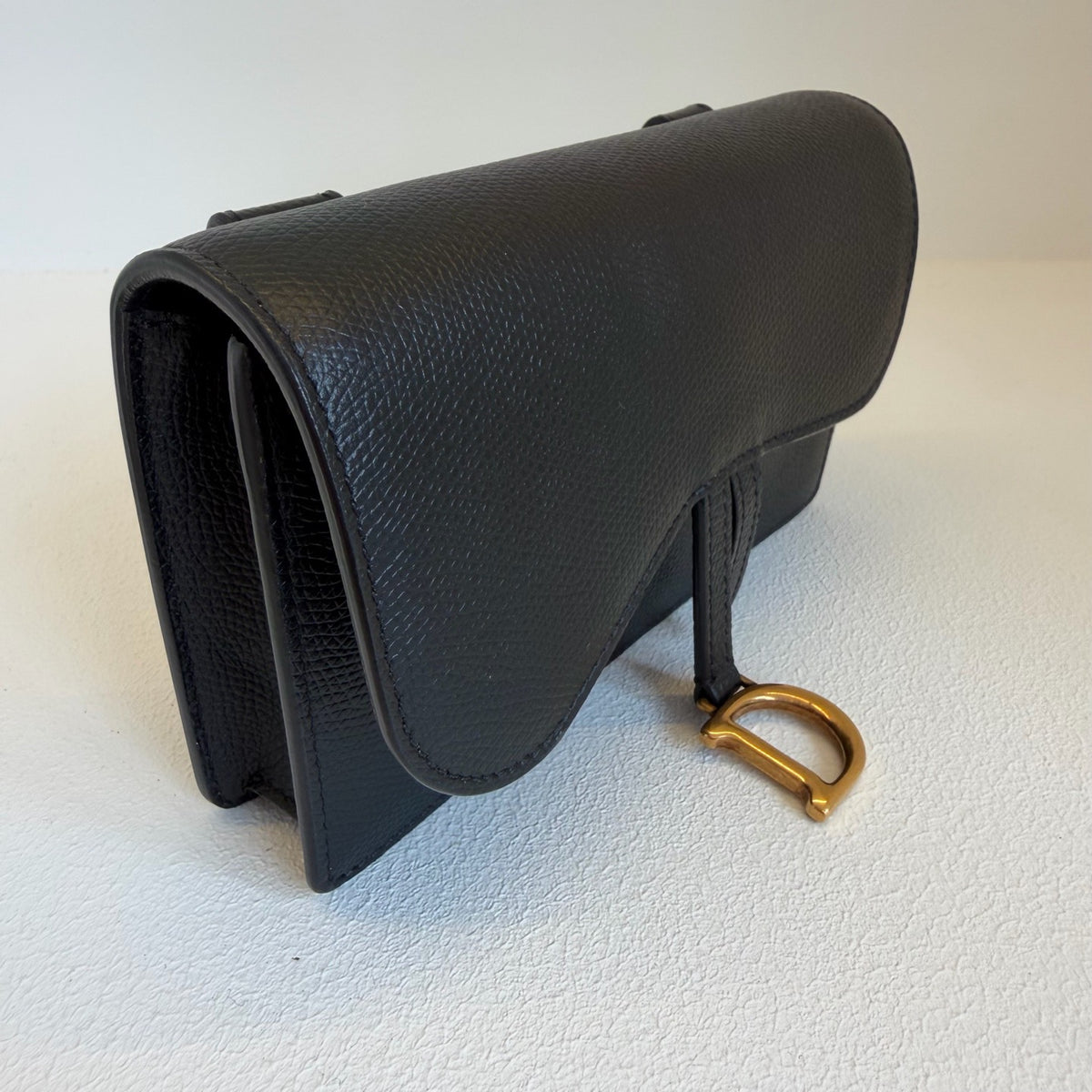Dior - Saddle Pouch - Leather - Black - (Mini)