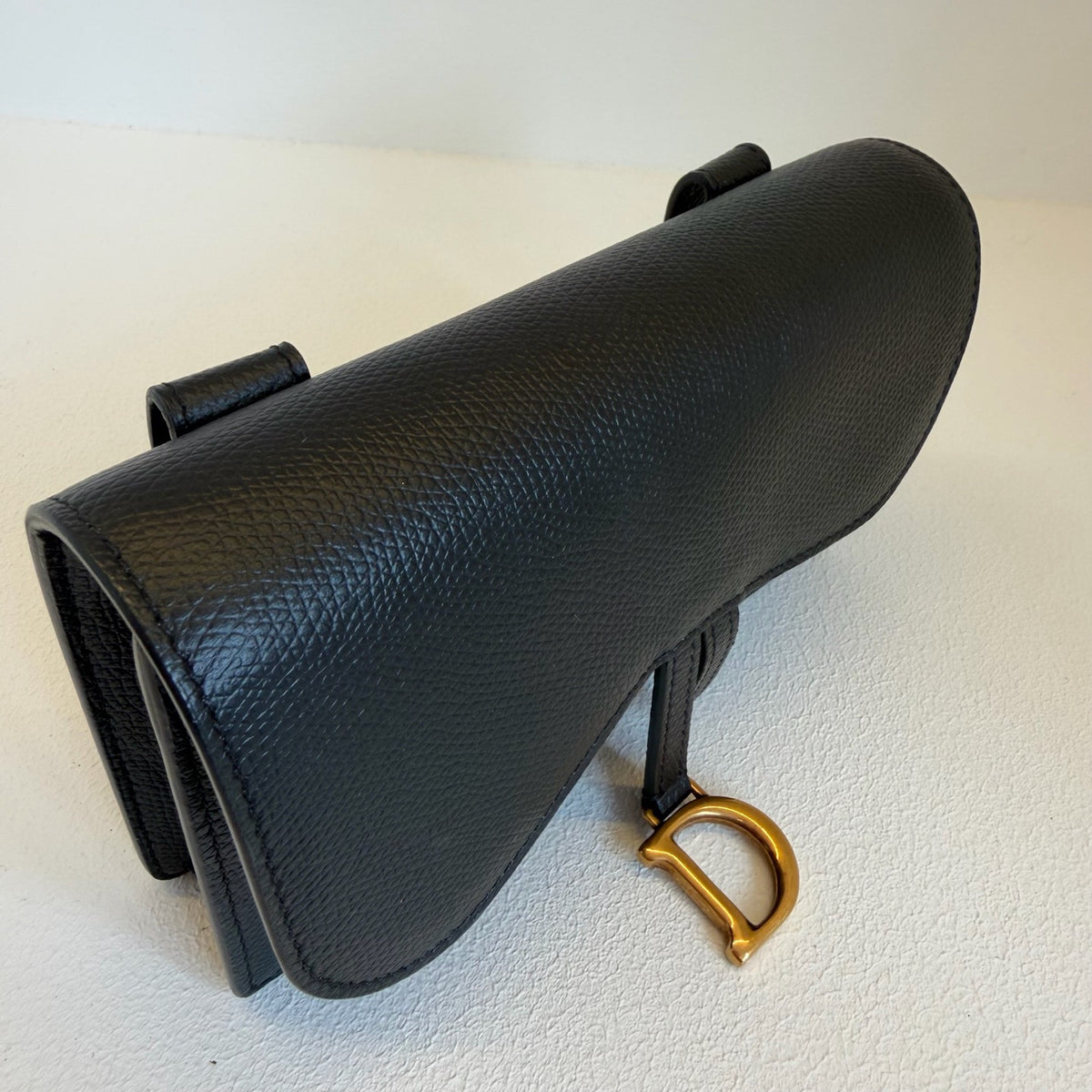Dior - Saddle Pouch - Leather - Black - (Mini)