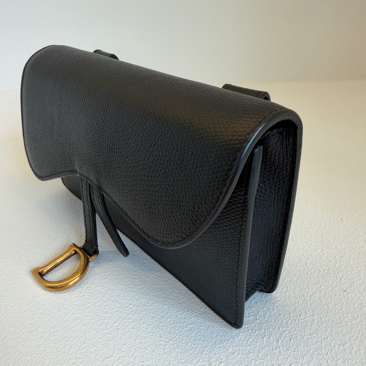 Dior - Saddle Pouch - Leather - Black - (Mini)