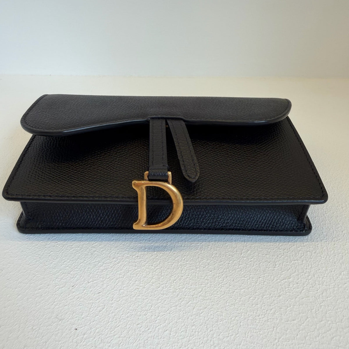 Dior - Saddle Pouch - Leather - Black - (Mini)