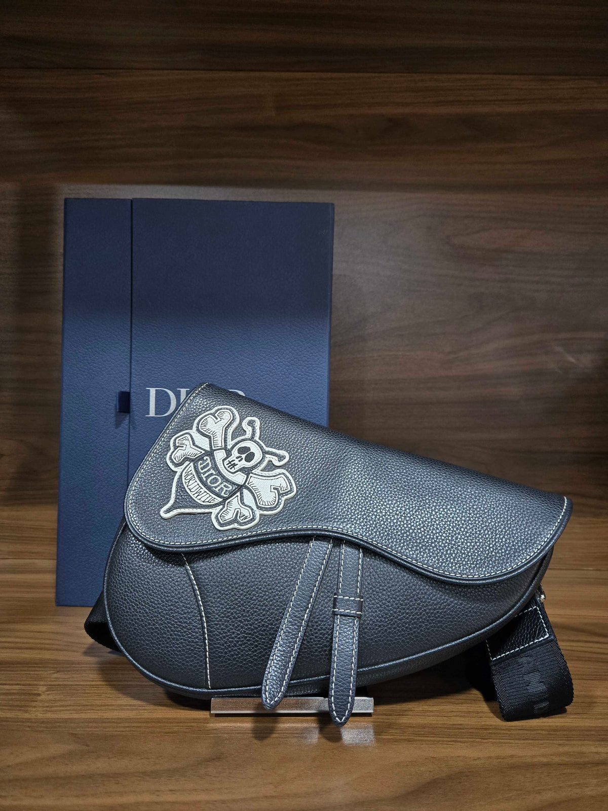 Dior - Saddle - sacai collaboration - Leather - Black