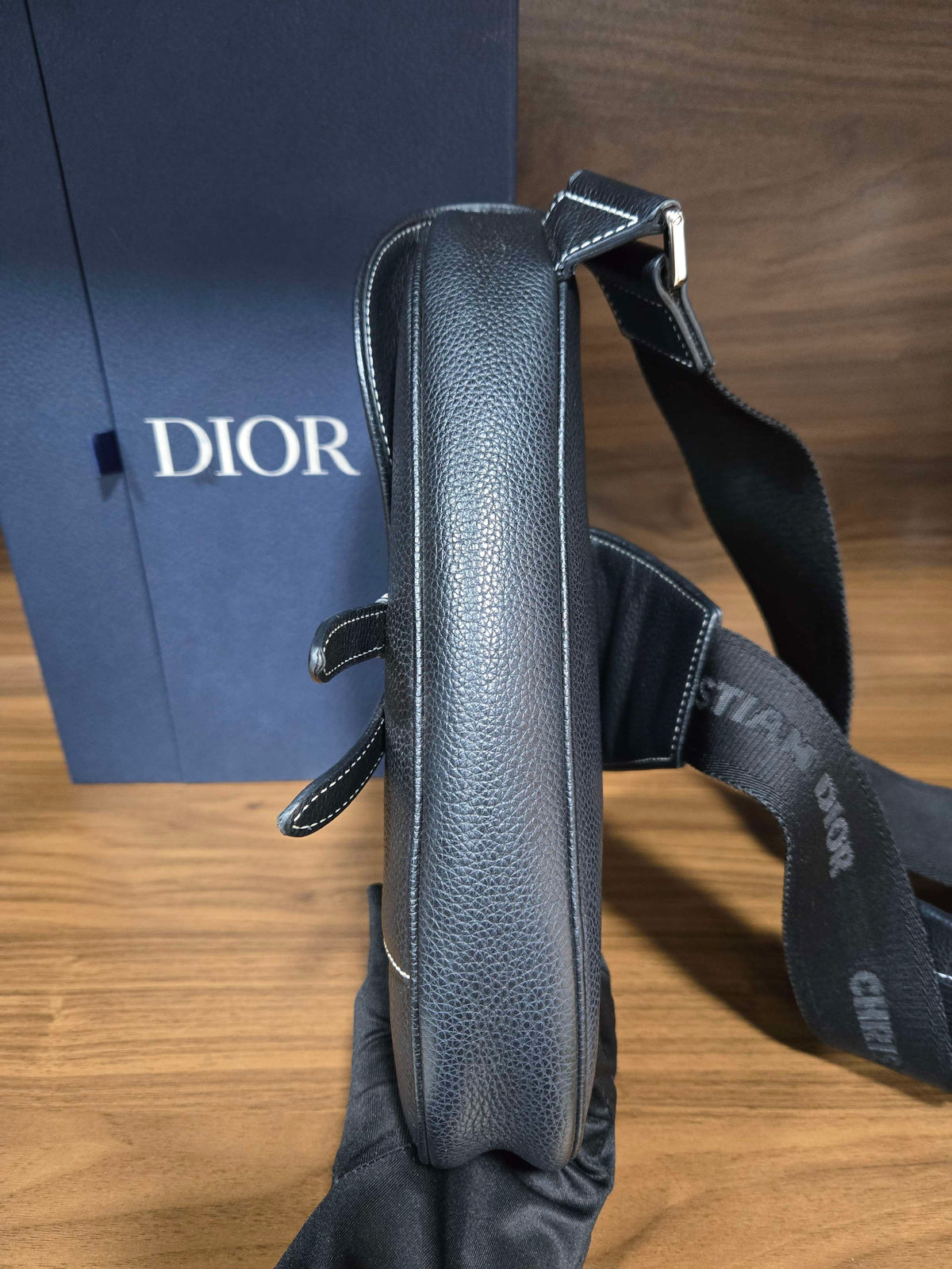 Dior - Saddle - sacai collaboration - Leather - Black