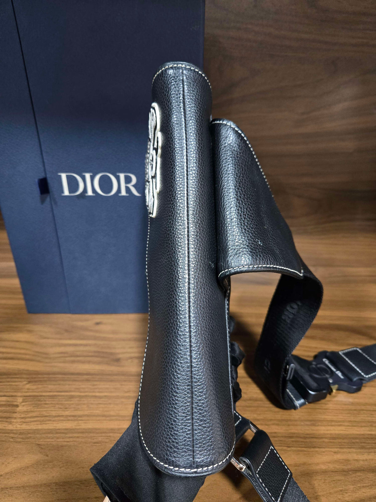 Dior - Saddle - sacai collaboration - Leather - Black
