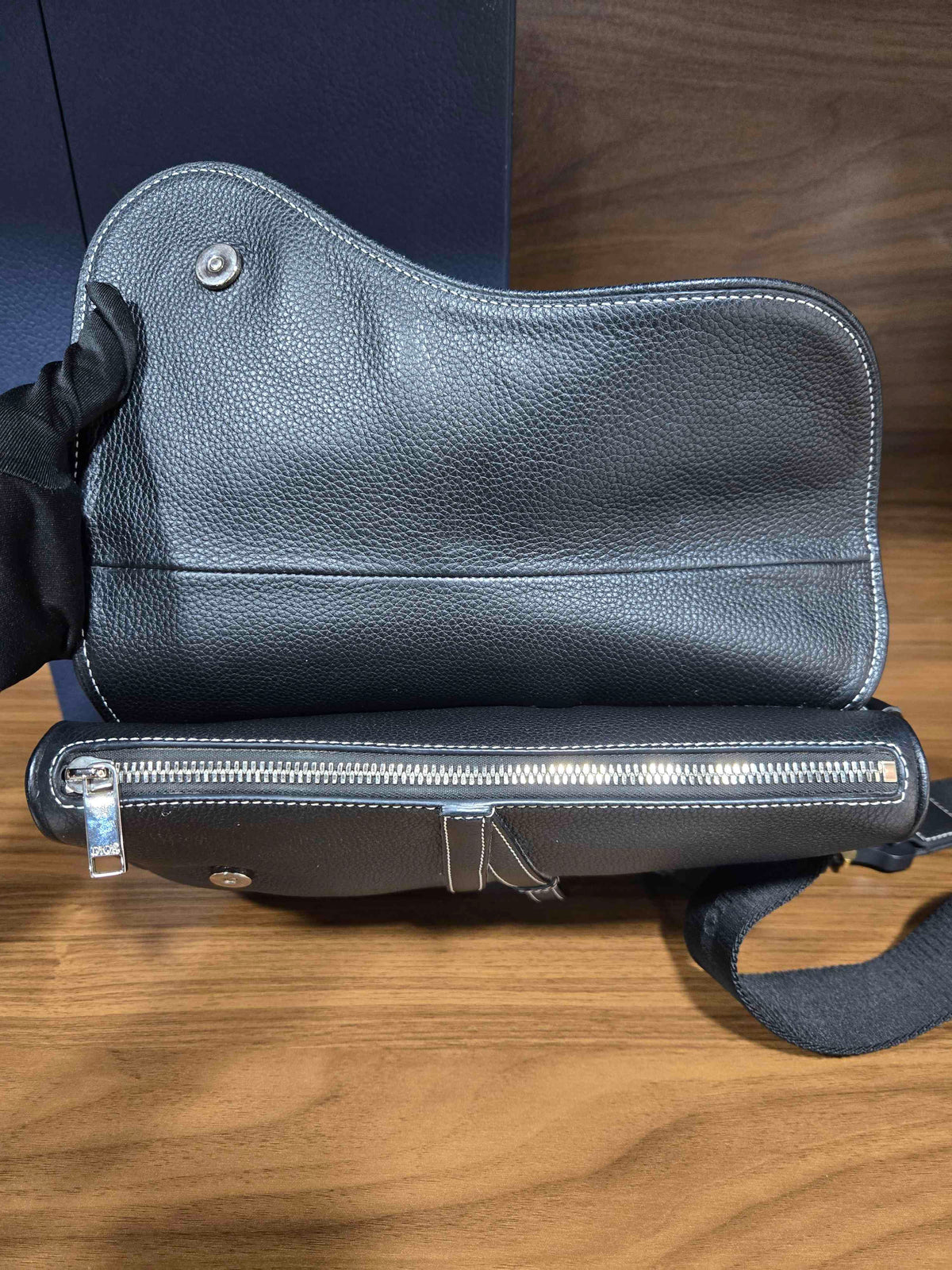 Dior - Saddle - sacai collaboration - Leather - Black