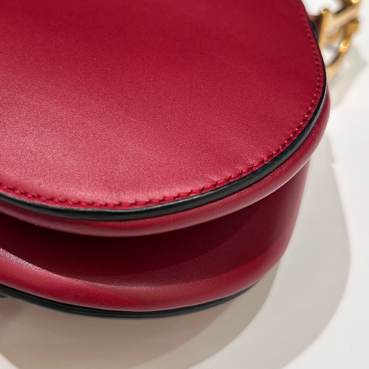 Dior - Saddle Small - Leather - Burgundy - (Small)