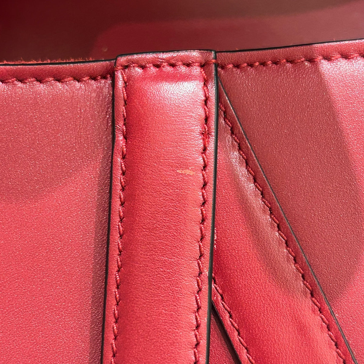 Dior - Saddle Small - Leather - Burgundy - (Small)