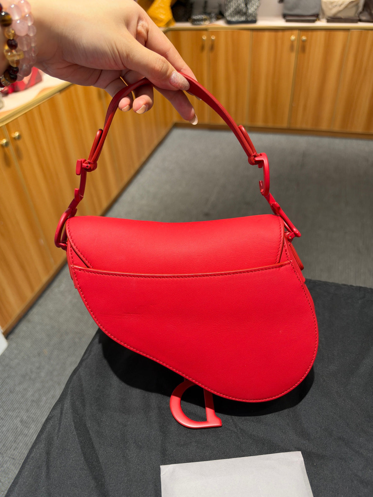 Dior - Saddle Small - Leather - Red - (small)