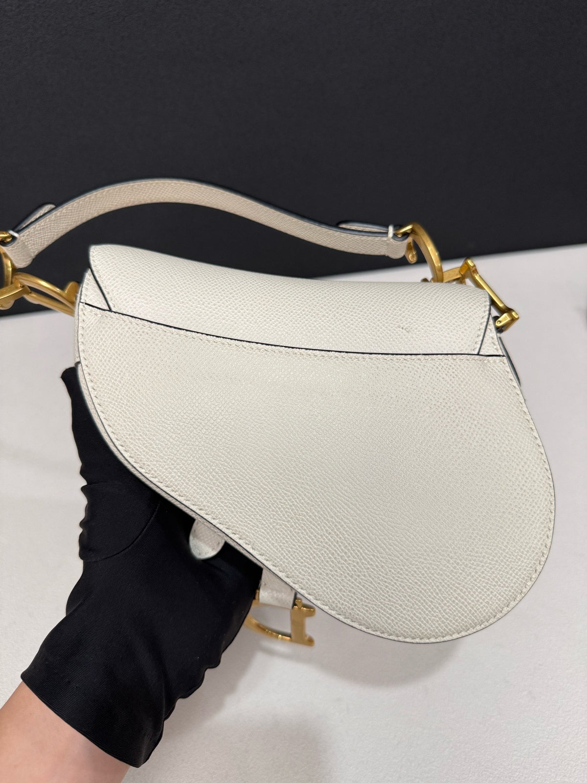 Dior - Saddle Small - Leather - White - (small)