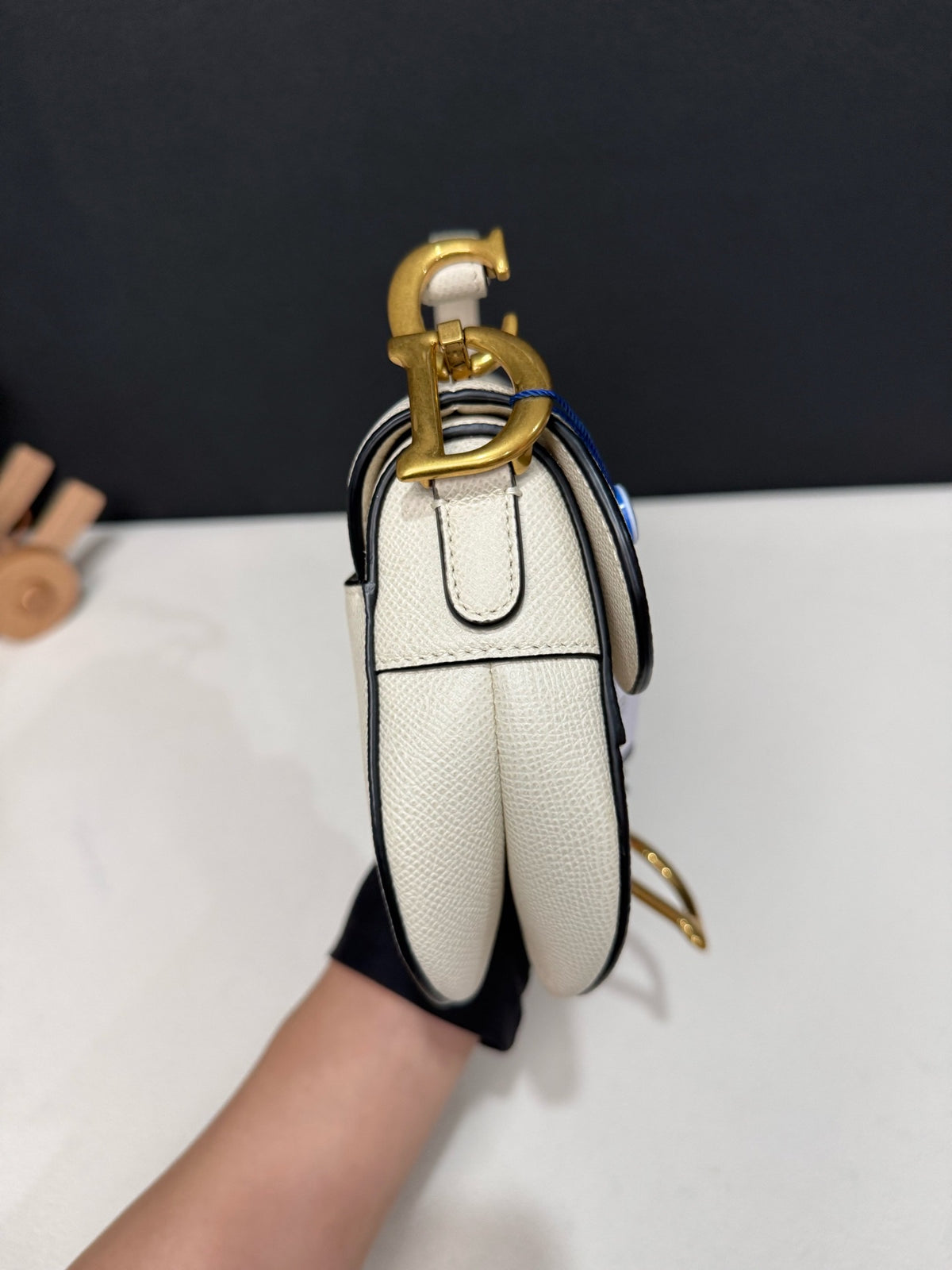Dior - Saddle Small - Leather - White - (small)