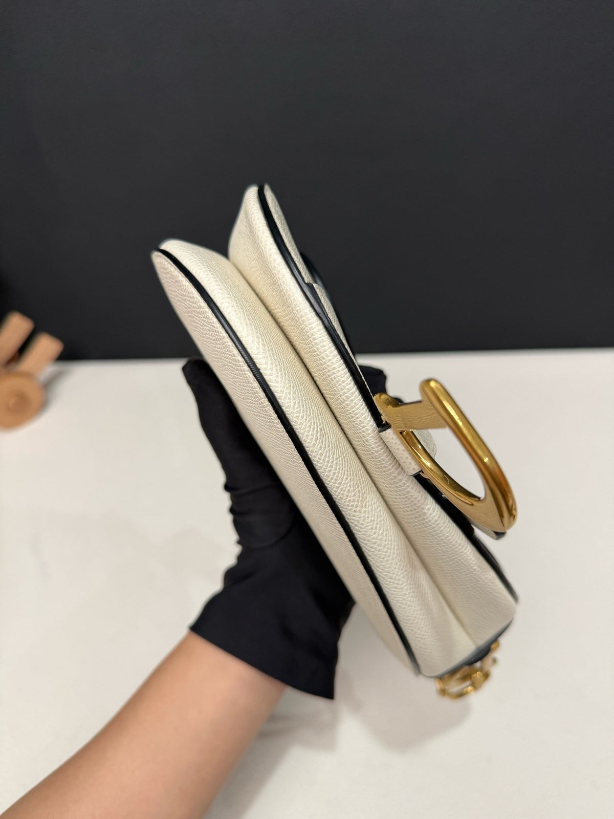 Dior - Saddle Small - Leather - White - (small)