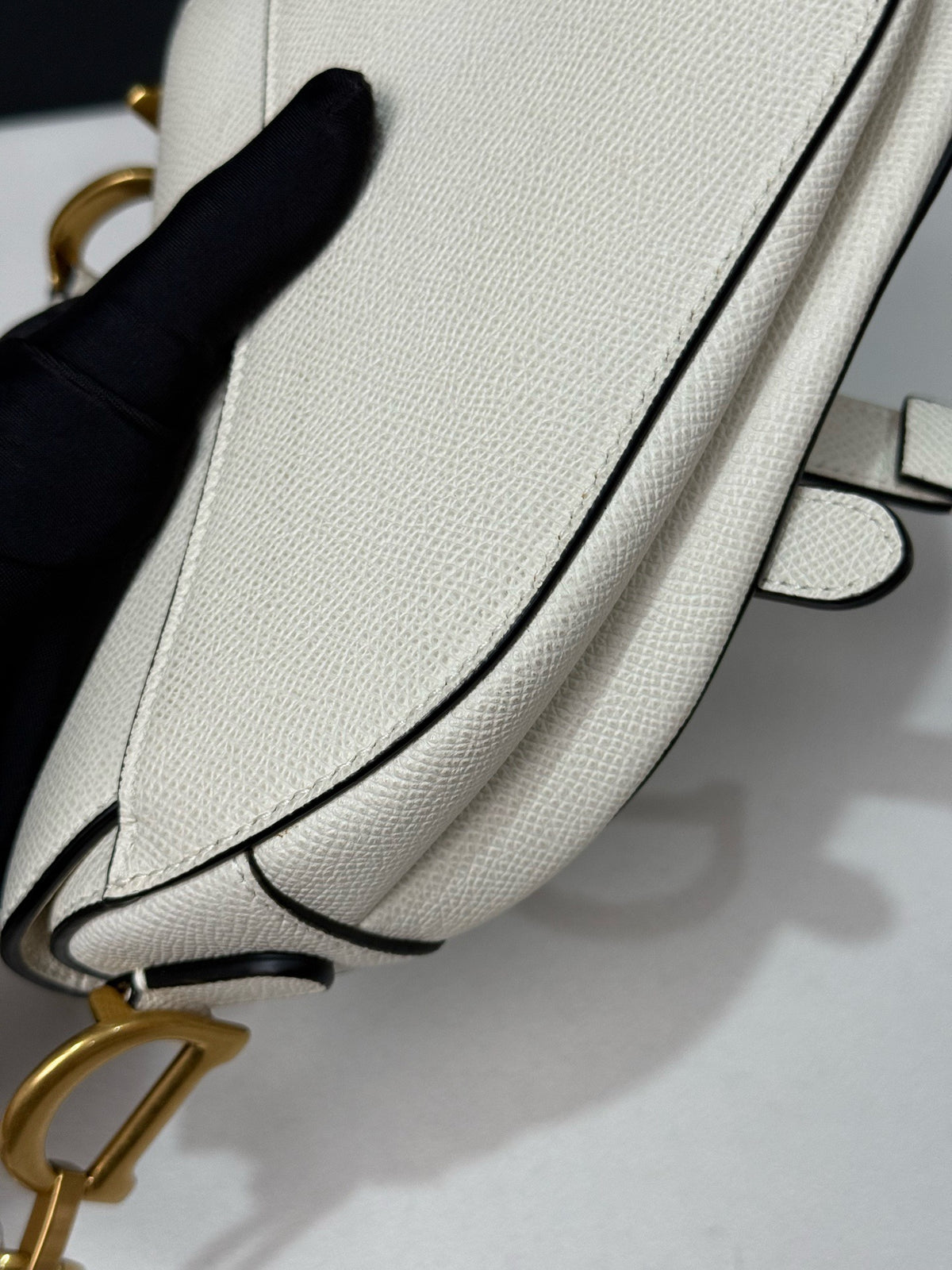 Dior - Saddle Small - Leather - White - (small)