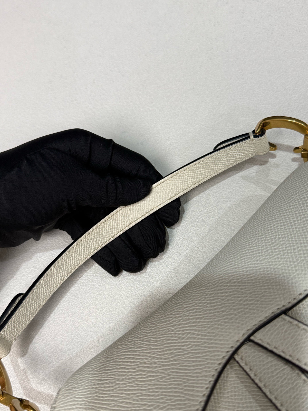 Dior - Saddle Small - Leather - White - (small)