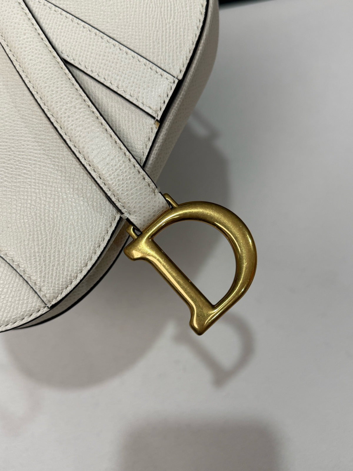 Dior - Saddle Small - Leather - White - (small)