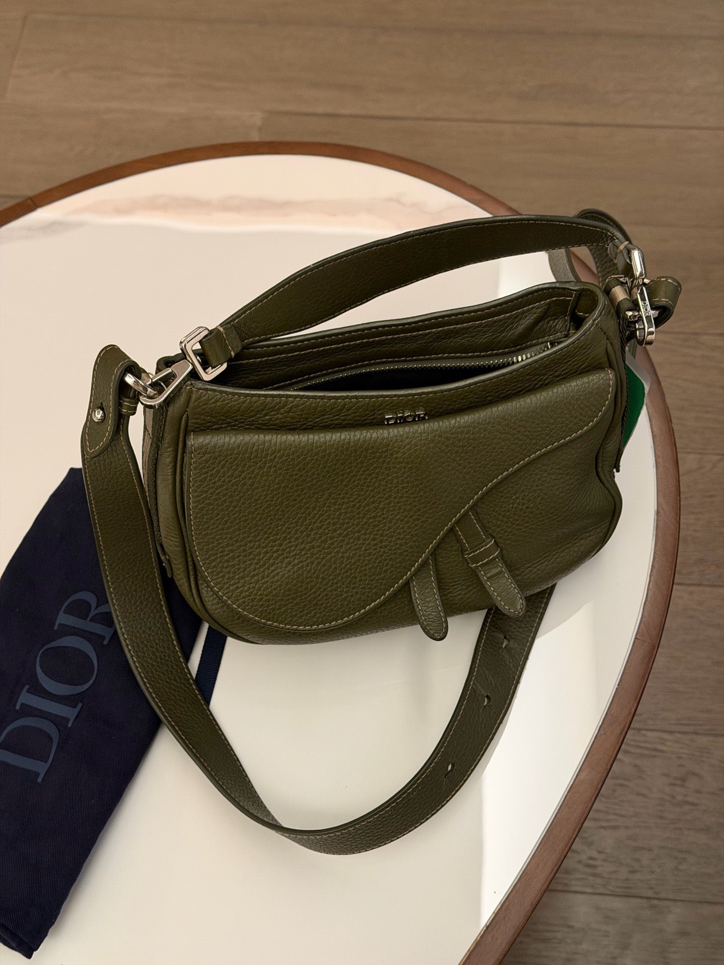 Dior - Saddle Soft - Leather - Green - (small)