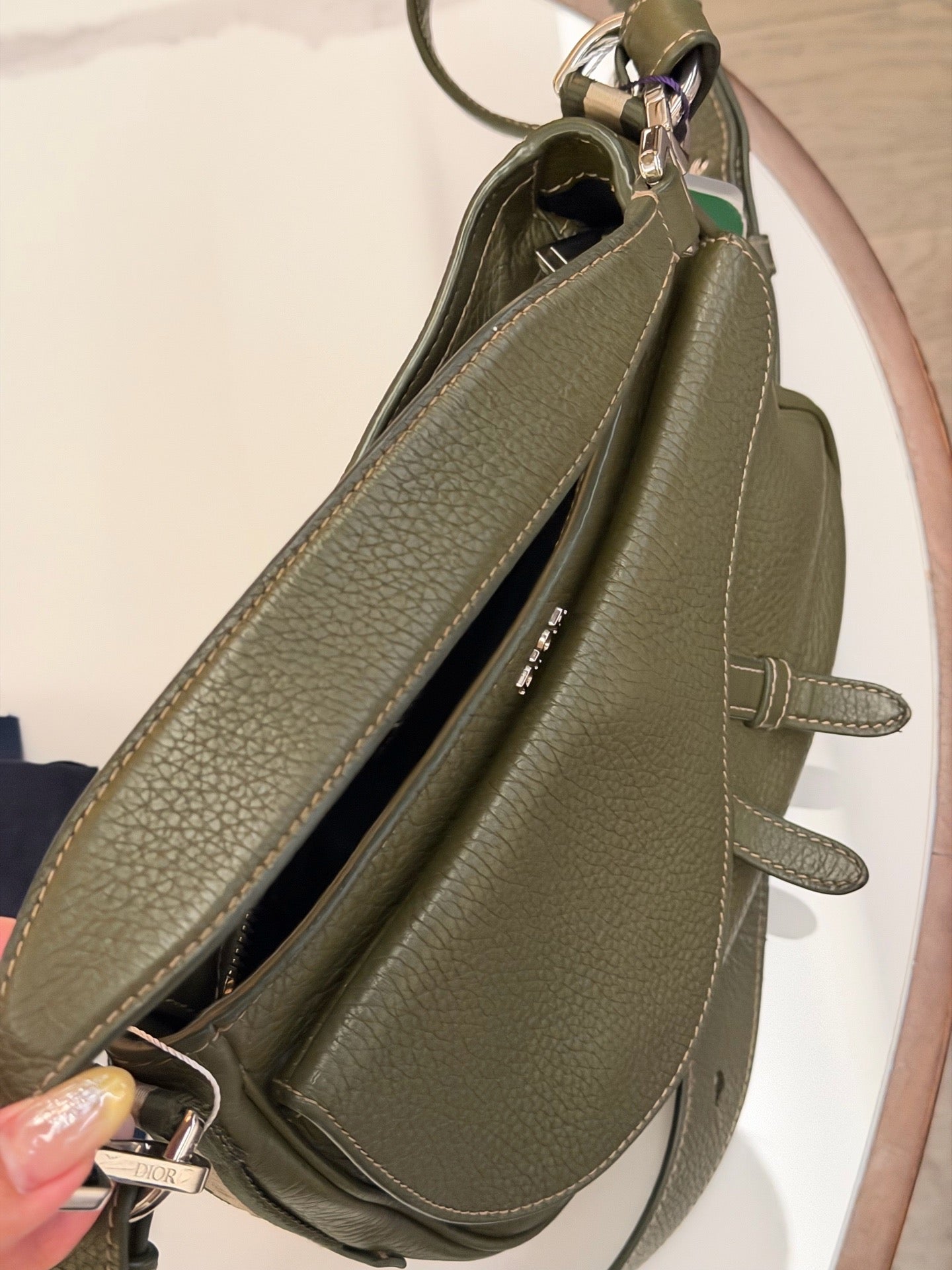 Dior - Saddle Soft - Leather - Green - (small)