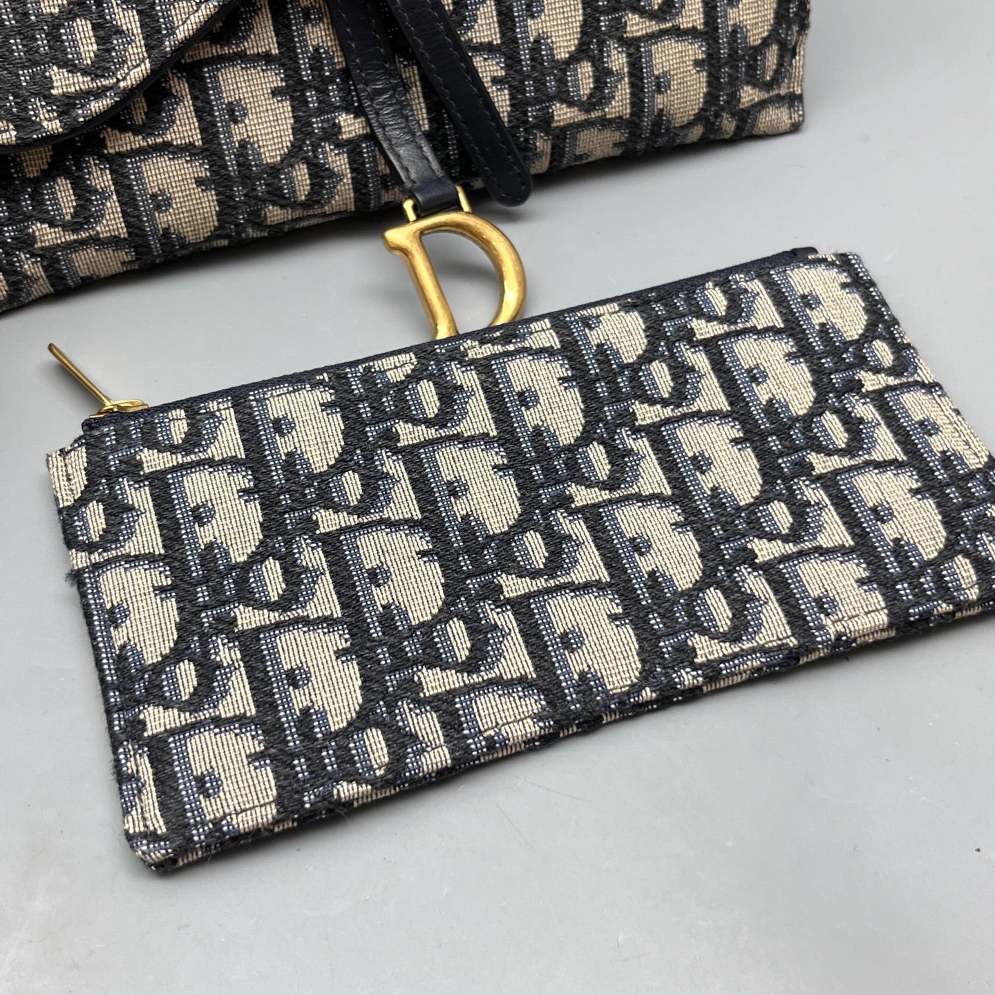 Dior - Saddle Wallet on Chain - Embroidered canvas - Multicolour - (mini)