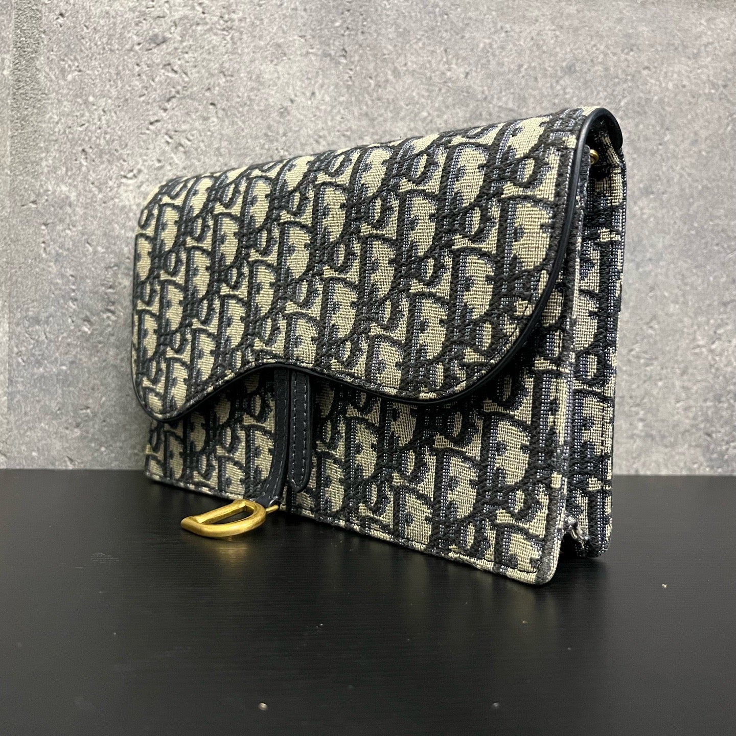 Dior - Saddle WOC Chain Bag - Cloth - Multicolour - (medium)