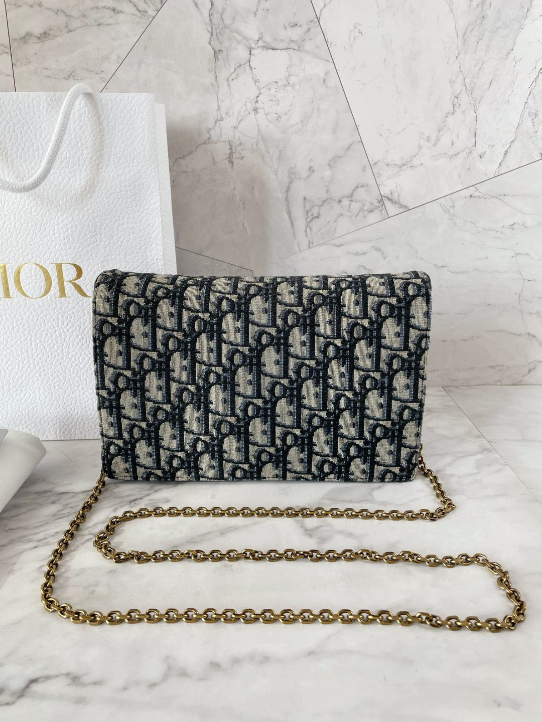 Dior - Saddle WOC - Cloth - Blue - (large)