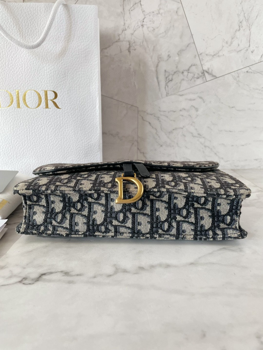 Dior - Saddle WOC - Cloth - Blue - (large)