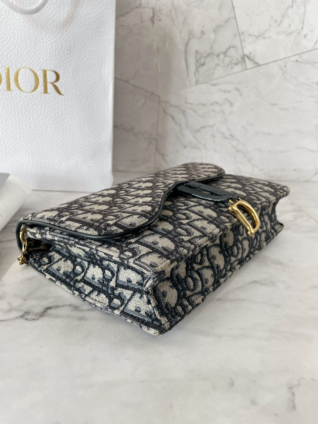 Dior - Saddle WOC - Cloth - Blue - (large)
